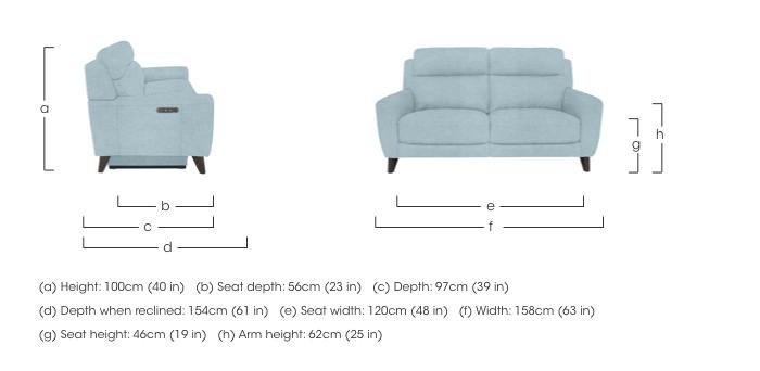 Zen 2 Seater Fabric Sofa in  on Furniture Village