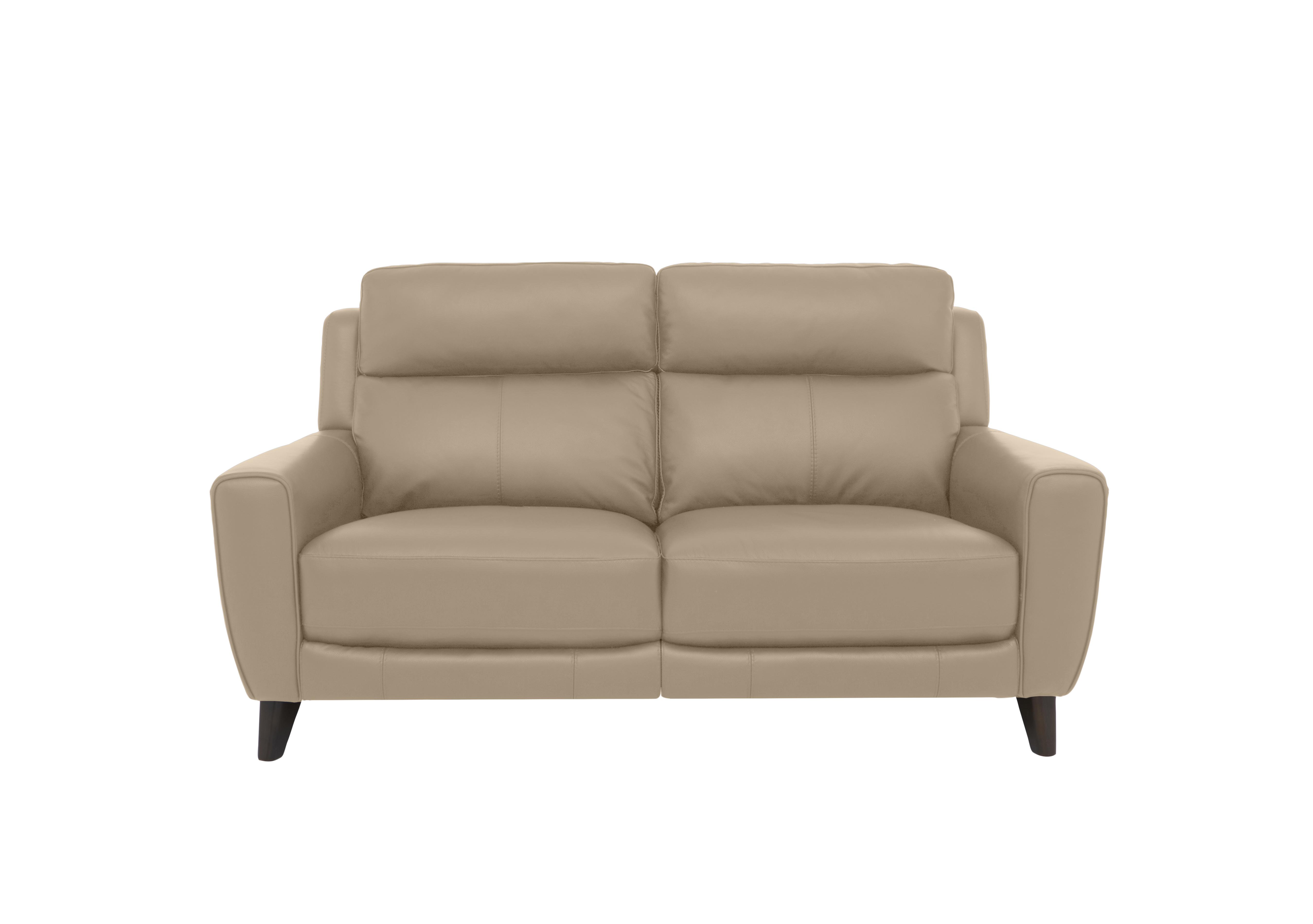Zen 2 Seater Leather Sofa in Bx-039c Pebble on Furniture Village