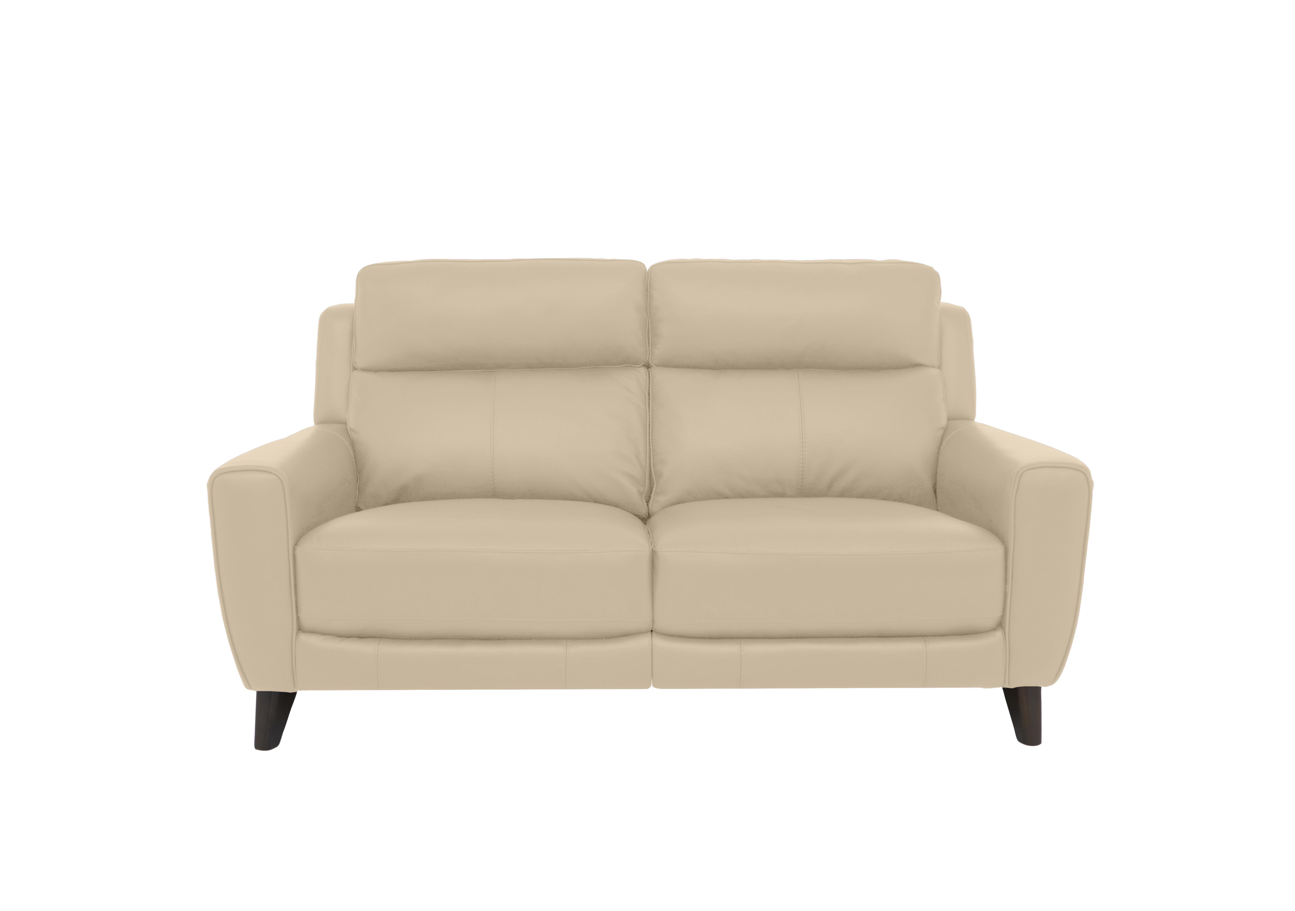 Zen 2 Seater Leather Sofa in Bx-862c Bisque on Furniture Village