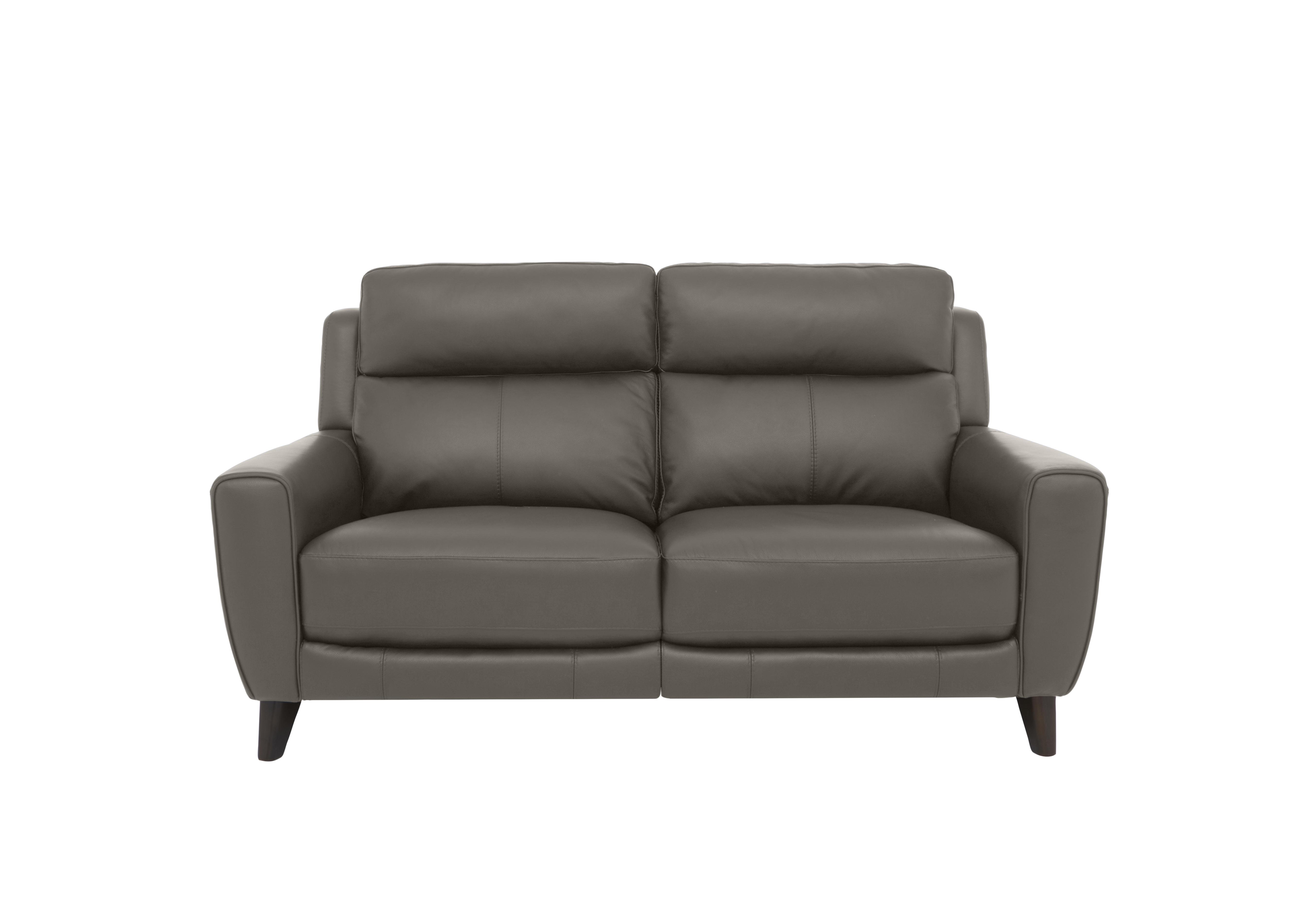 Zen 2 Seater Leather Power Recliner Sofa with Power Headrests and Power Lumbar in Bx-042e Elephant on Furniture Village