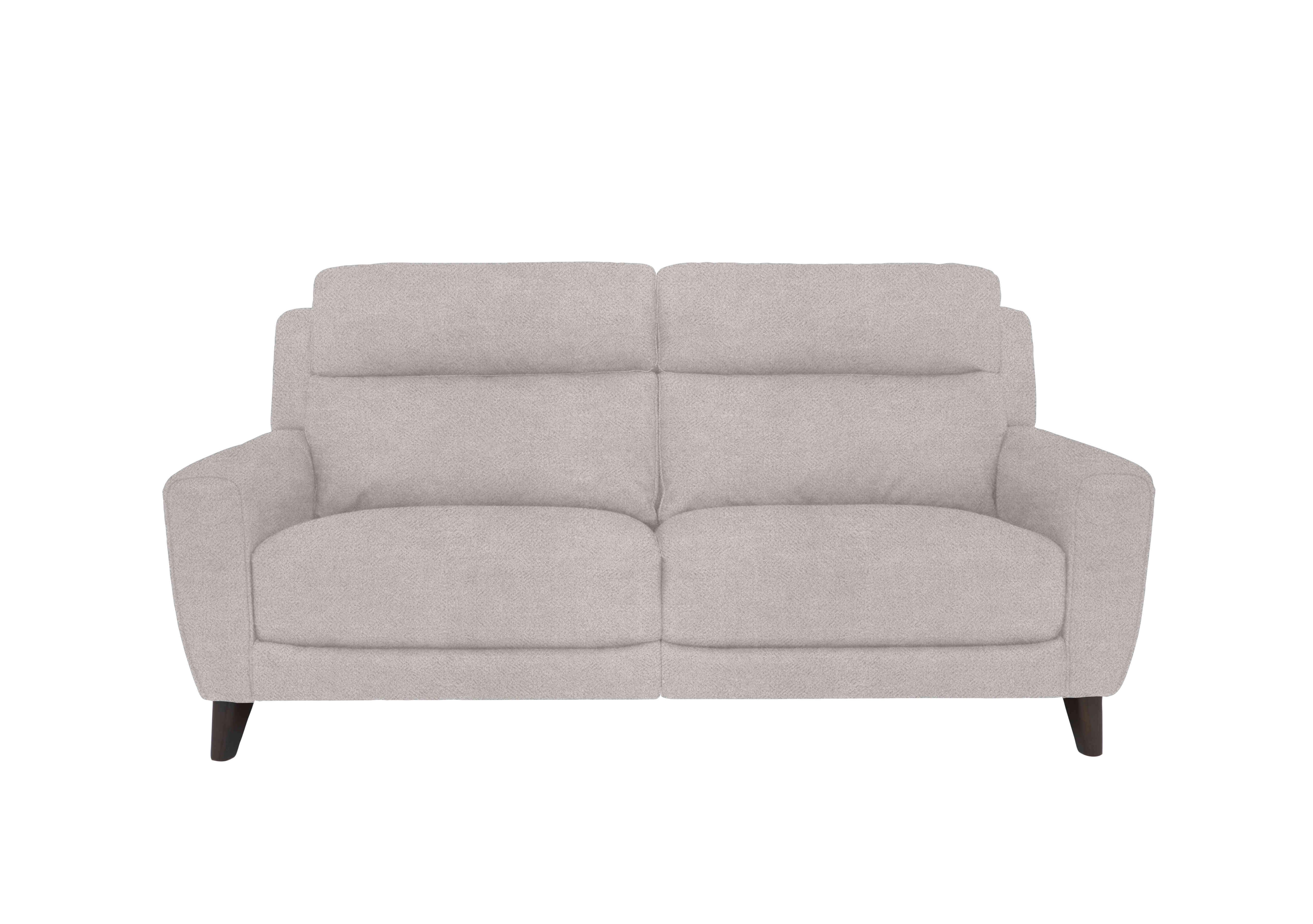 Zen 3 Seater Fabric Sofa in Fab-Meo-R23 Silver Grey on Furniture Village