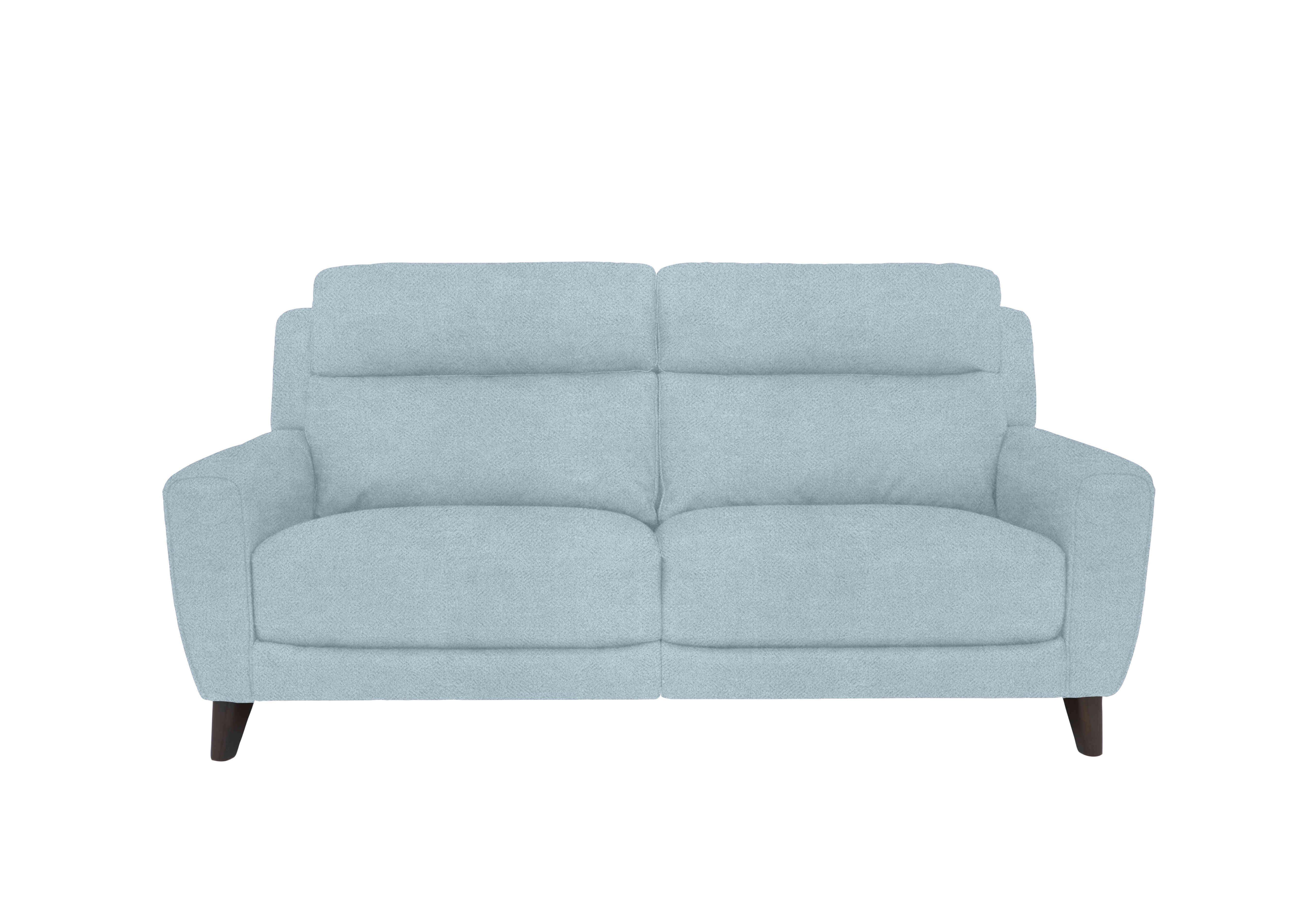 Zen 3 Seater Fabric Power Recliner Sofa with Power Headrests and Power Lumbar in Fab-Meo-R17 Baby Blue on Furniture Village