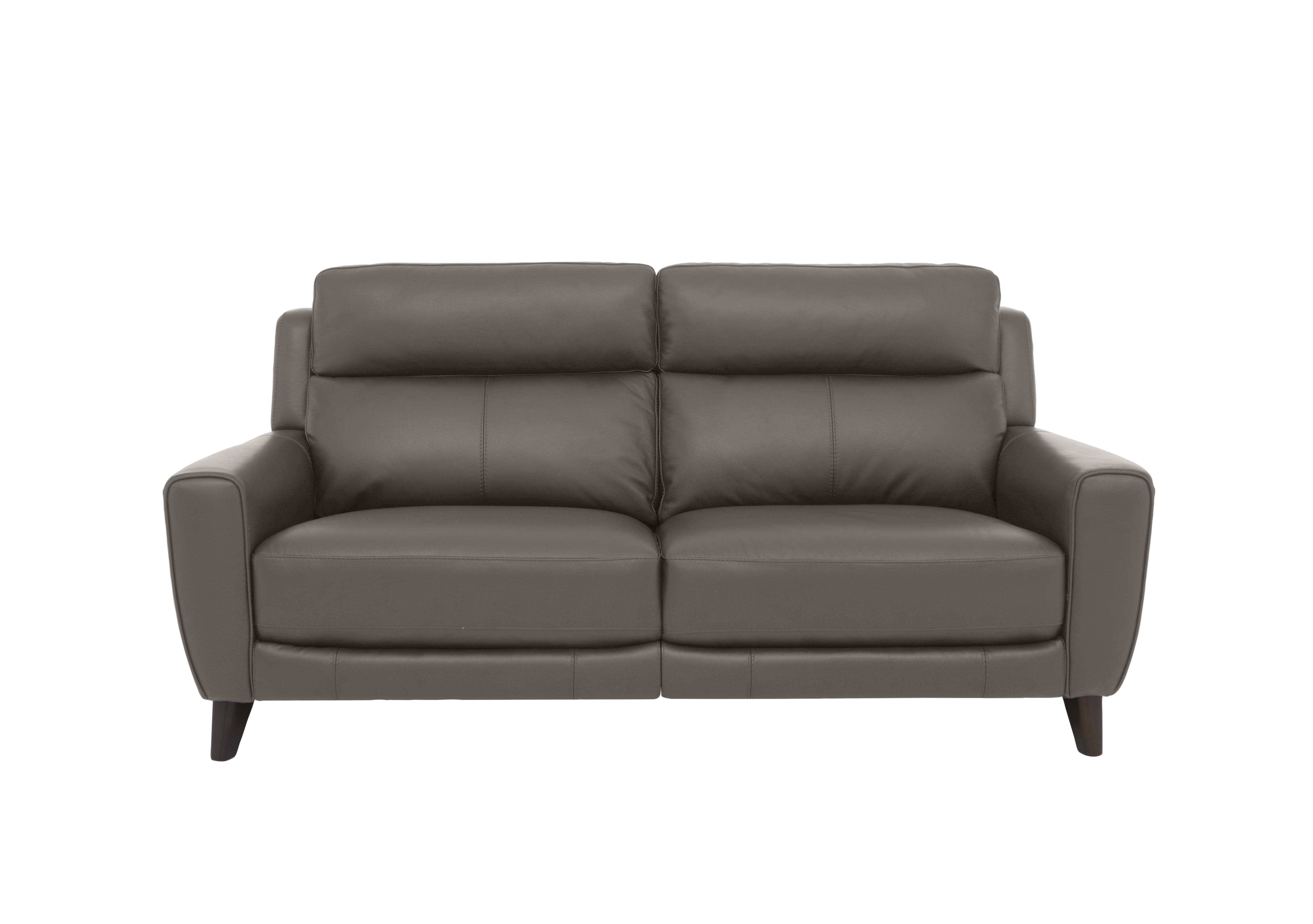 Zen 3 Seater Leather Power Recliner Sofa with Power Headrests in Bx-042e Elephant on Furniture Village
