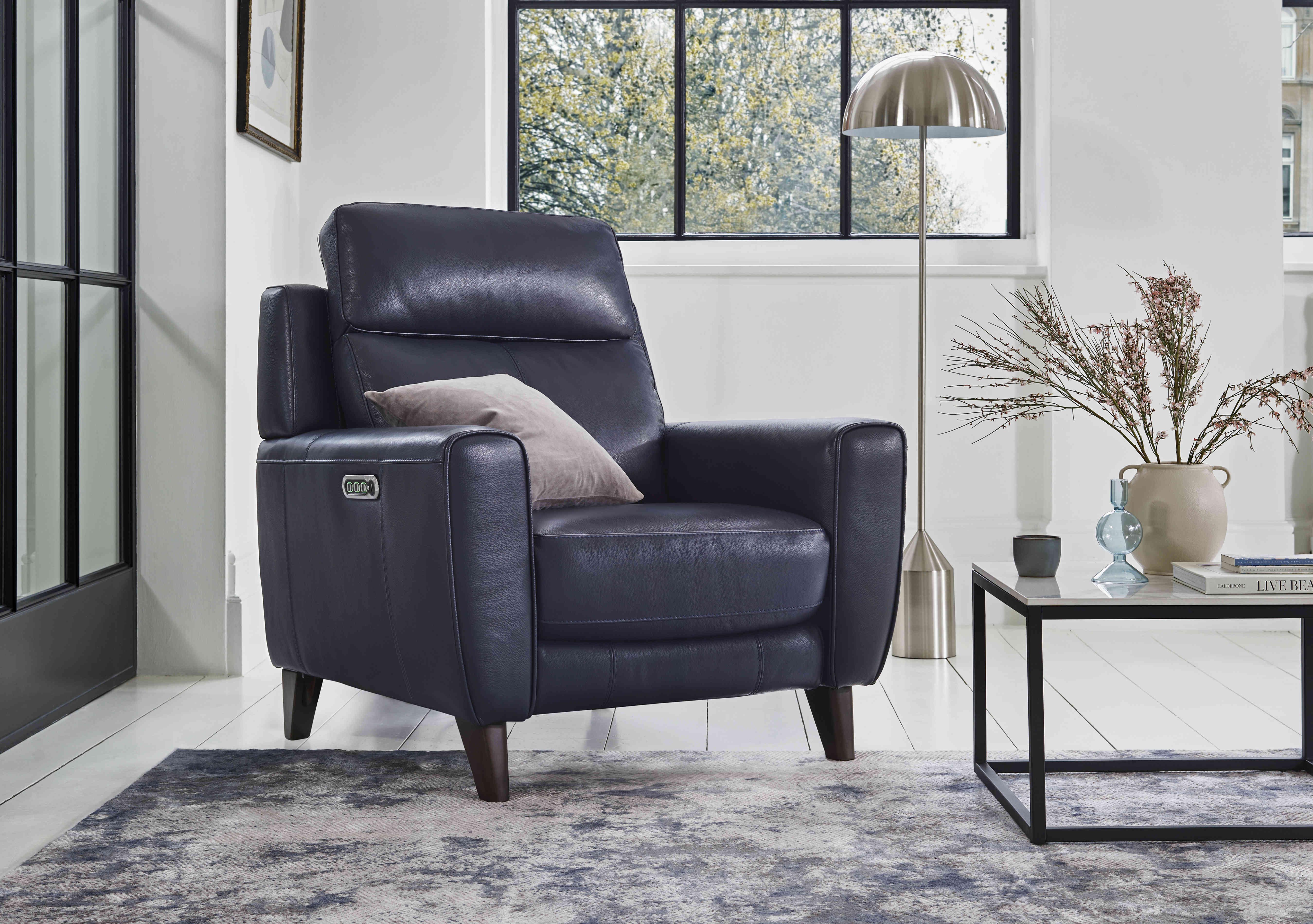 Zen Leather Chair in  on Furniture Village