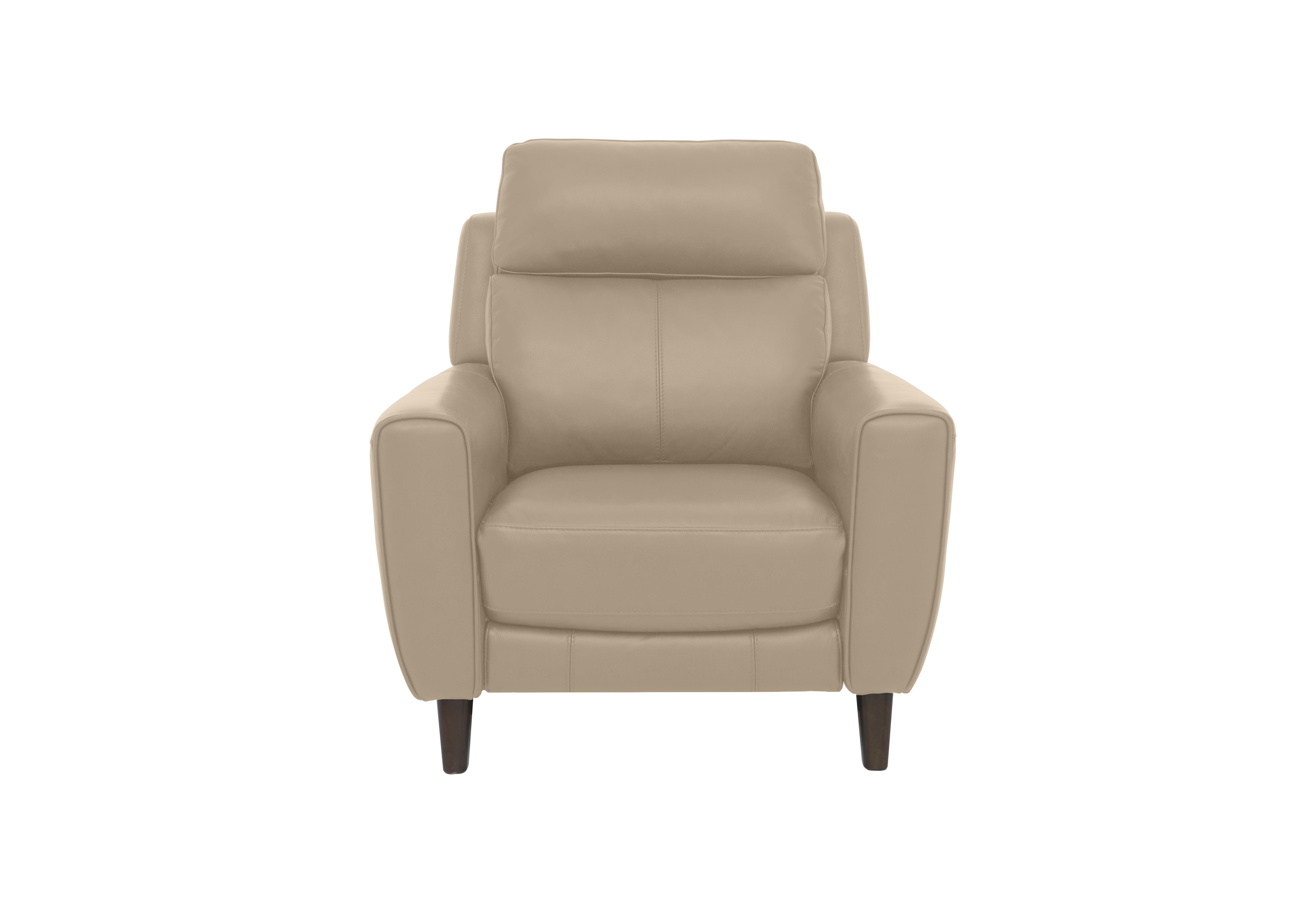 Zen Leather Chair in Bx-039c Pebble on Furniture Village