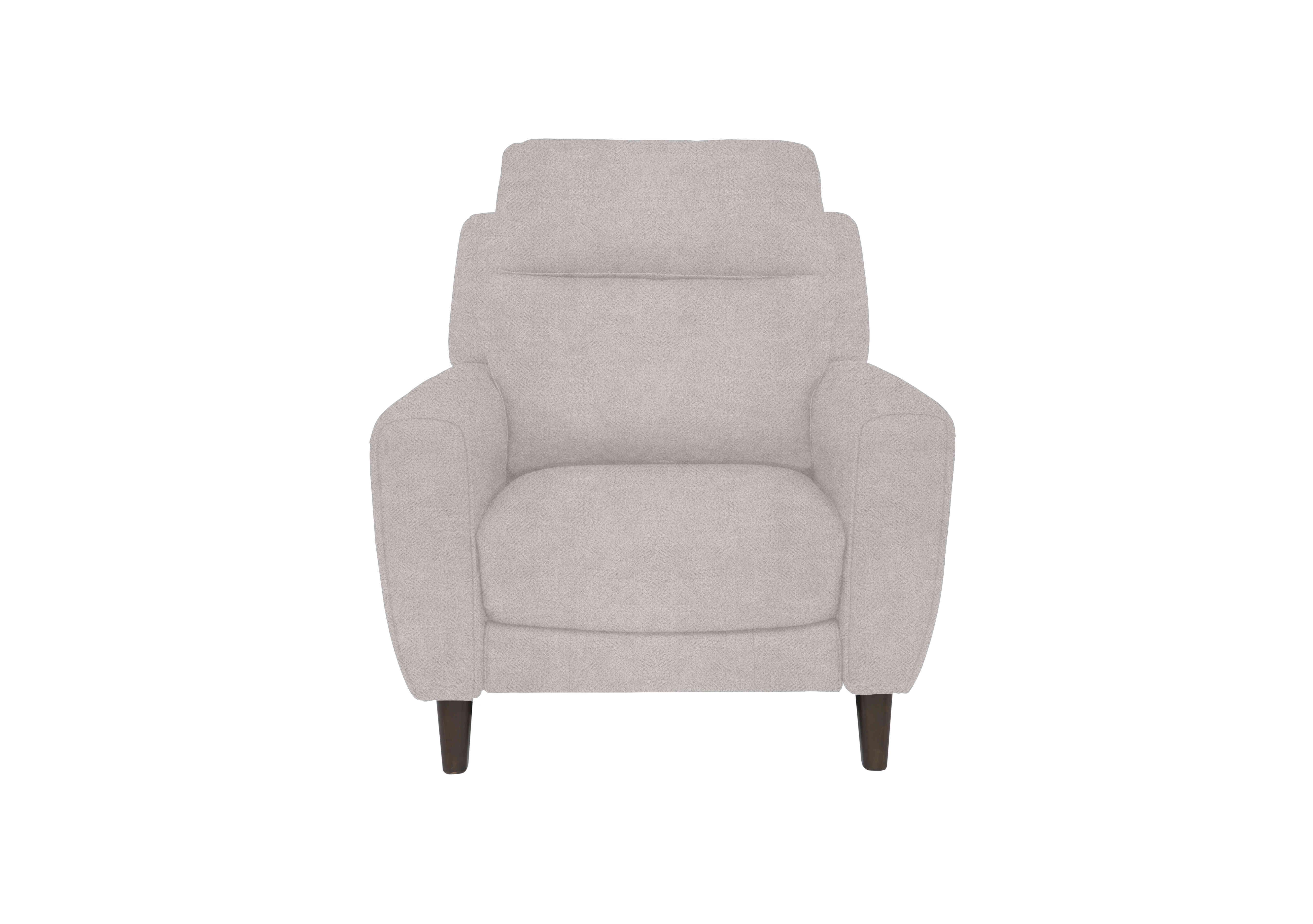 Zen Fabric Power Recliner Chair with Power Headrest and Power Lumbar in Fab-Meo-R23 Silver Grey on Furniture Village
