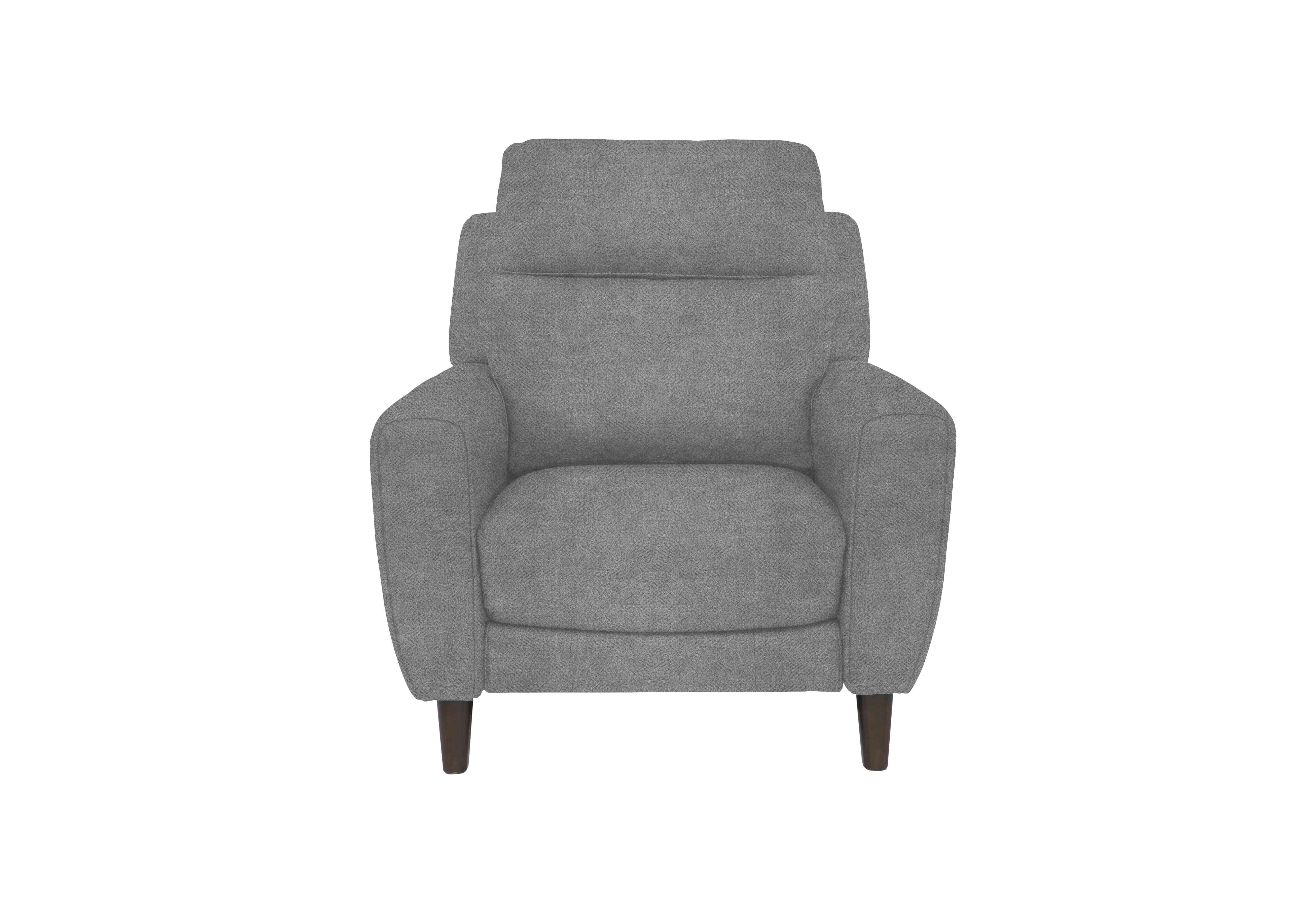 Zen Fabric Power Recliner Chair with Power Headrest and Power Lumbar in Fab-Meo-R24 Haze on Furniture Village