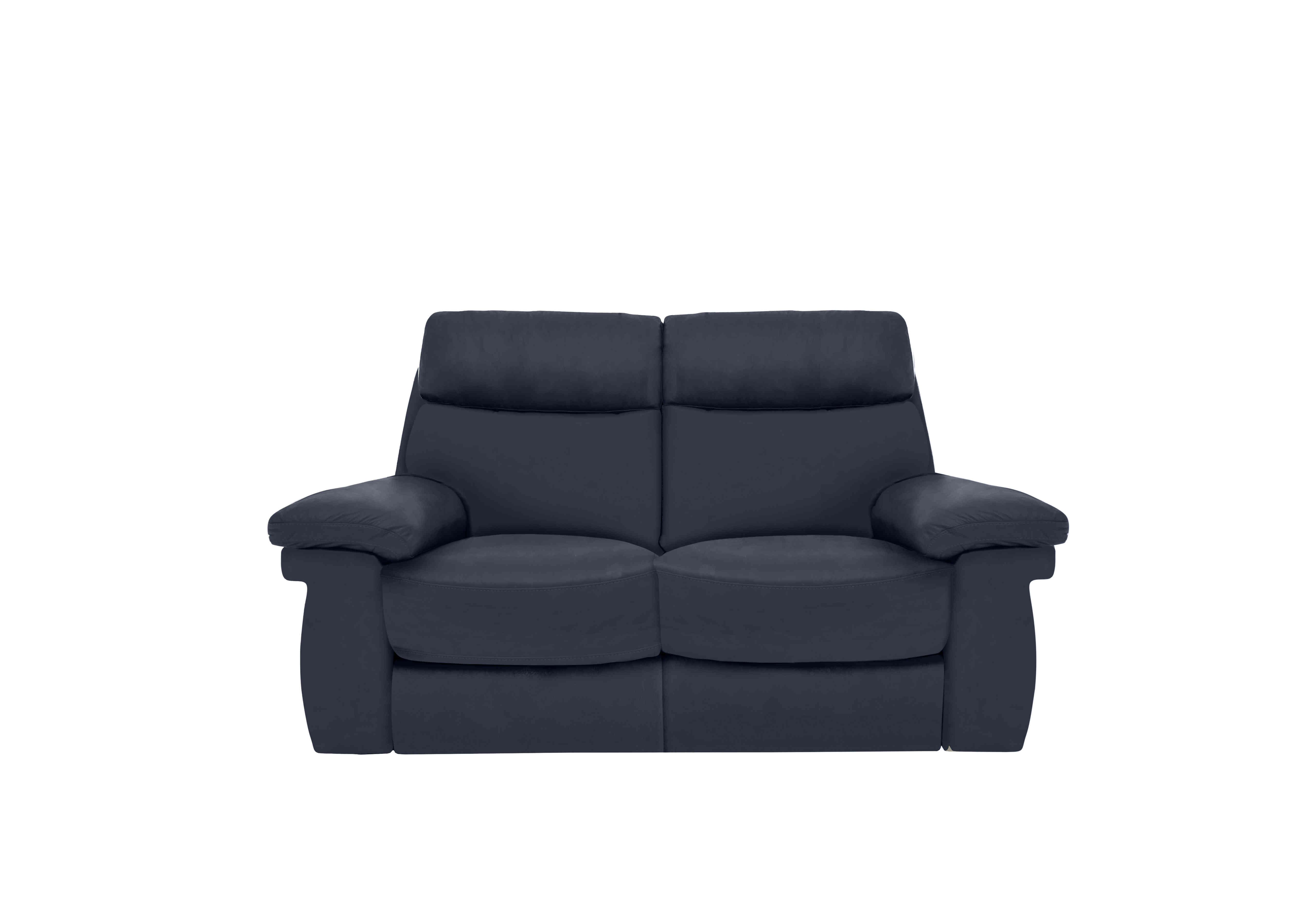 Serene 2 Seater Leather Sofa in Bx-036c Navy on Furniture Village