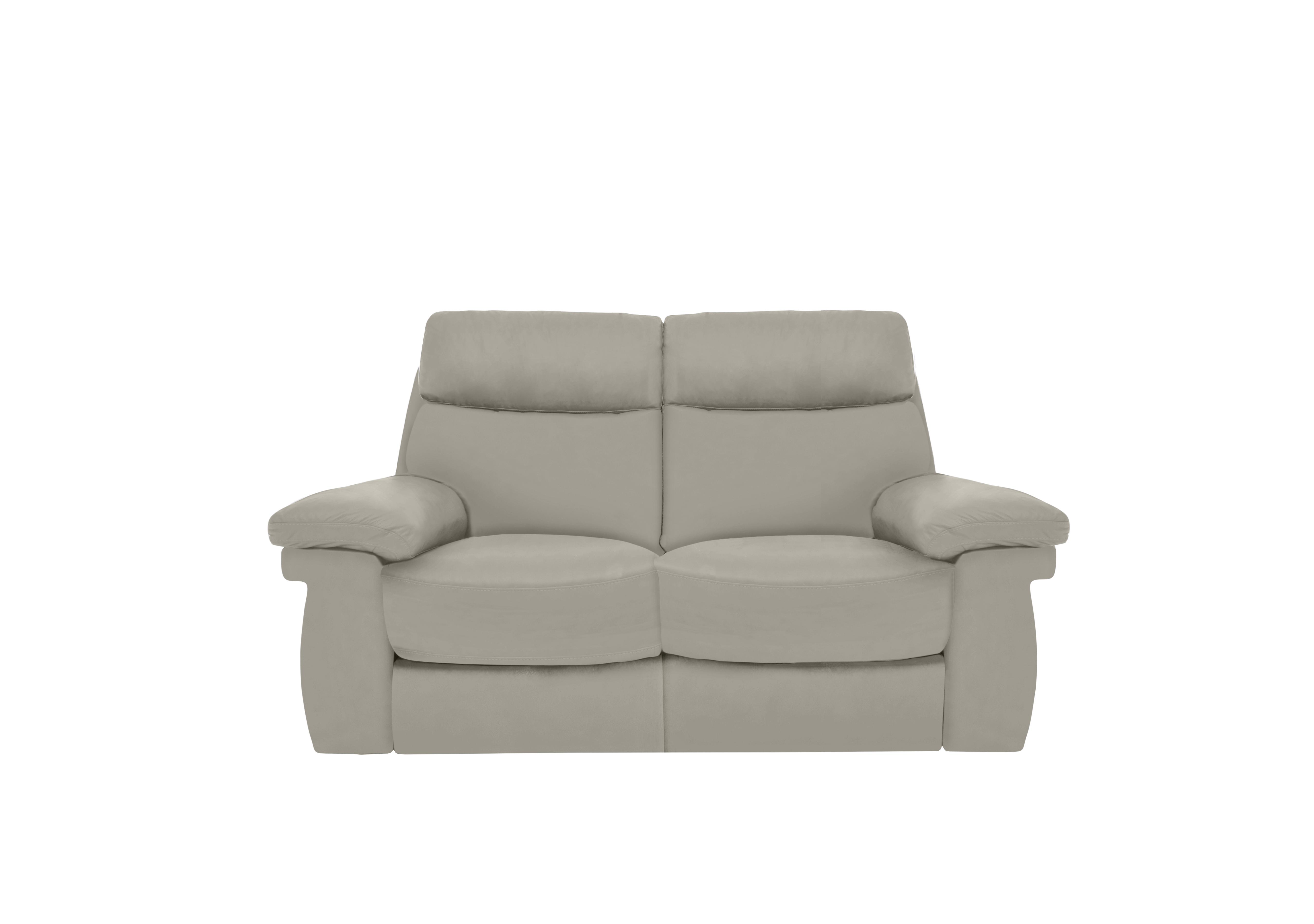 Serene 2 Seater Leather Sofa in Bx-251e Grey on Furniture Village