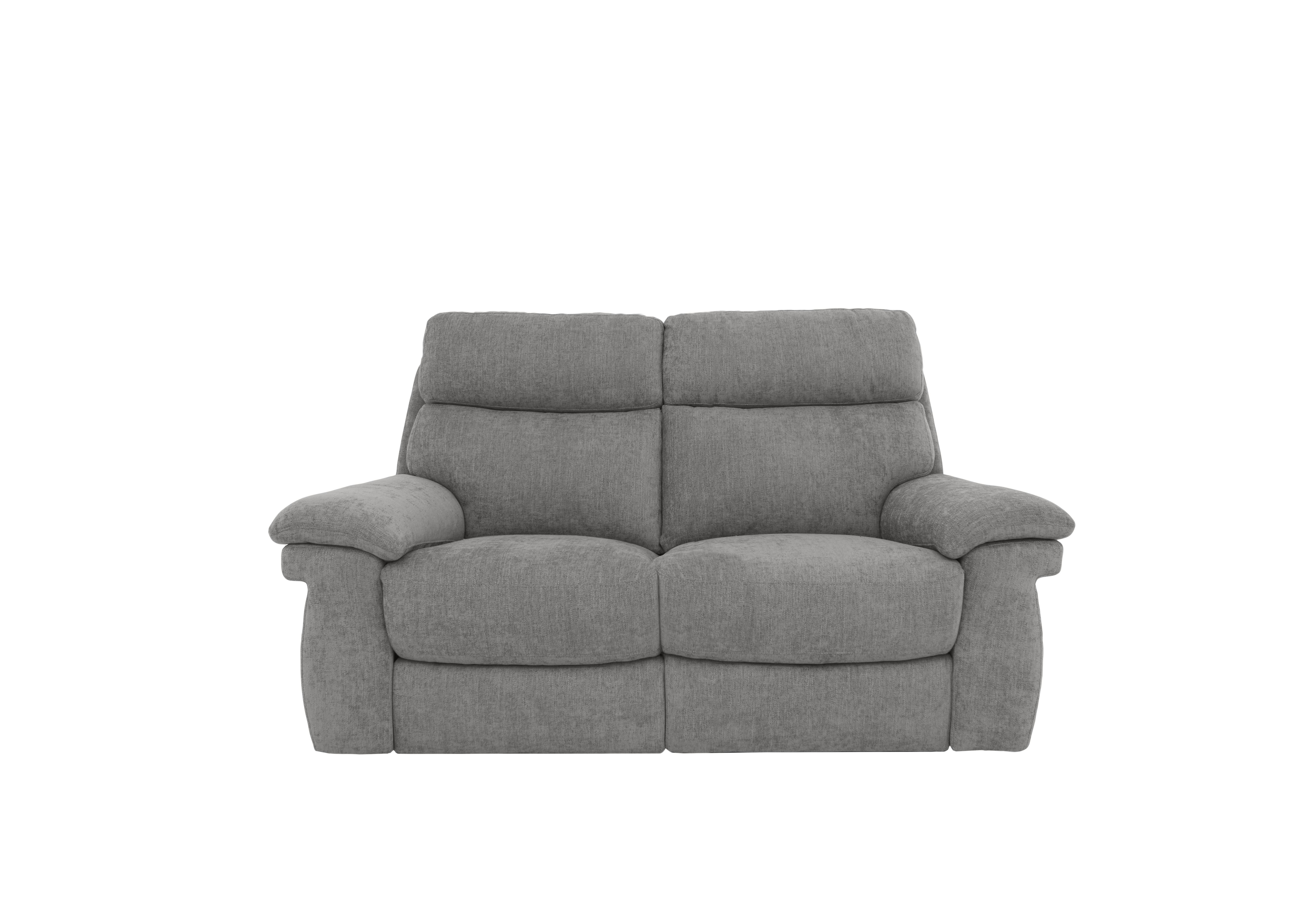 Serene 2 Seater Fabric Power Recliner Sofa with Power Headrests and Power Lumbar in Fab-Meo-R24 Haze on Furniture Village