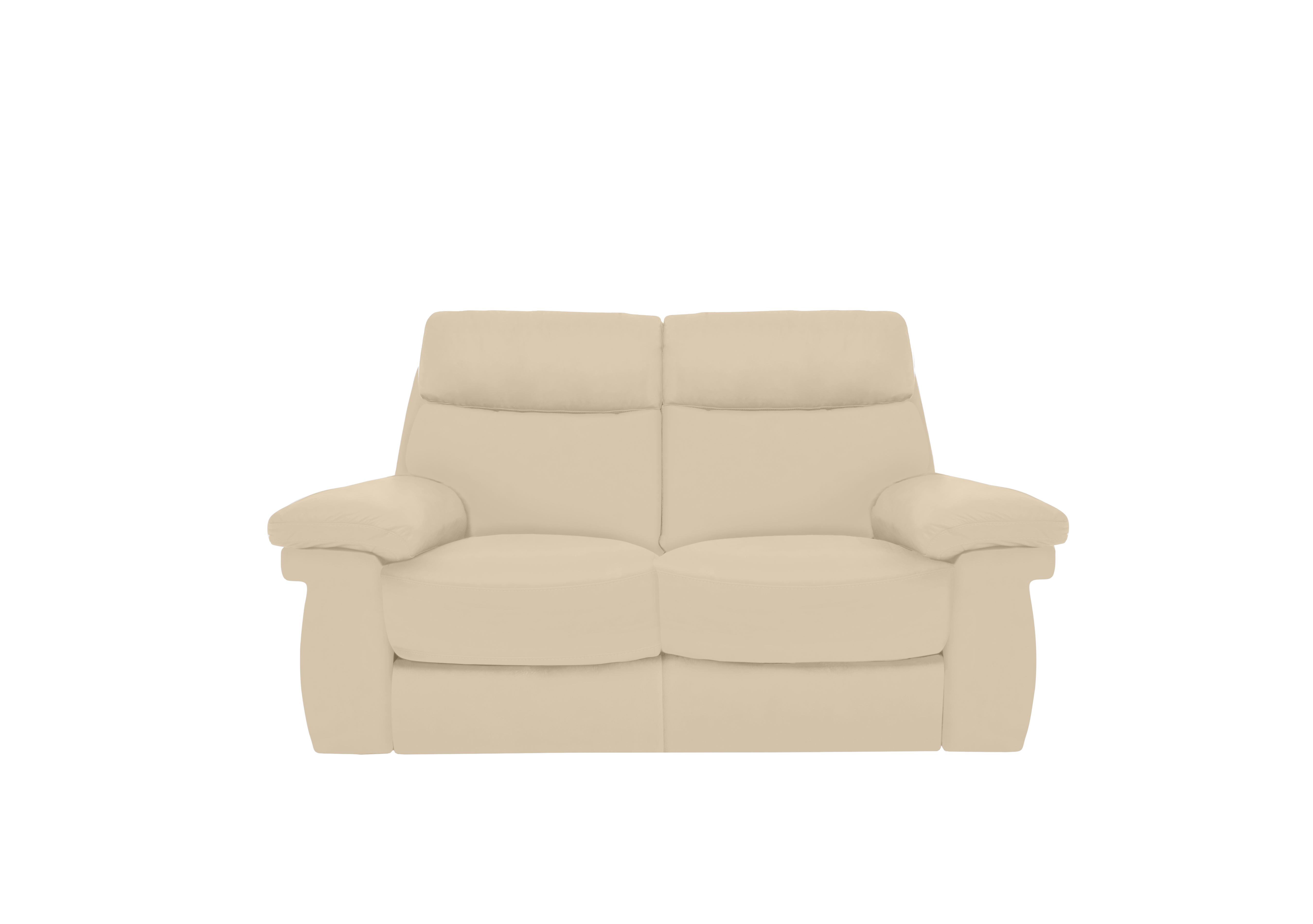 Serene 2 Seater Leather Power Recliner Sofa with Power Headrests and Power Lumbar in Bx-862c Bisque on Furniture Village