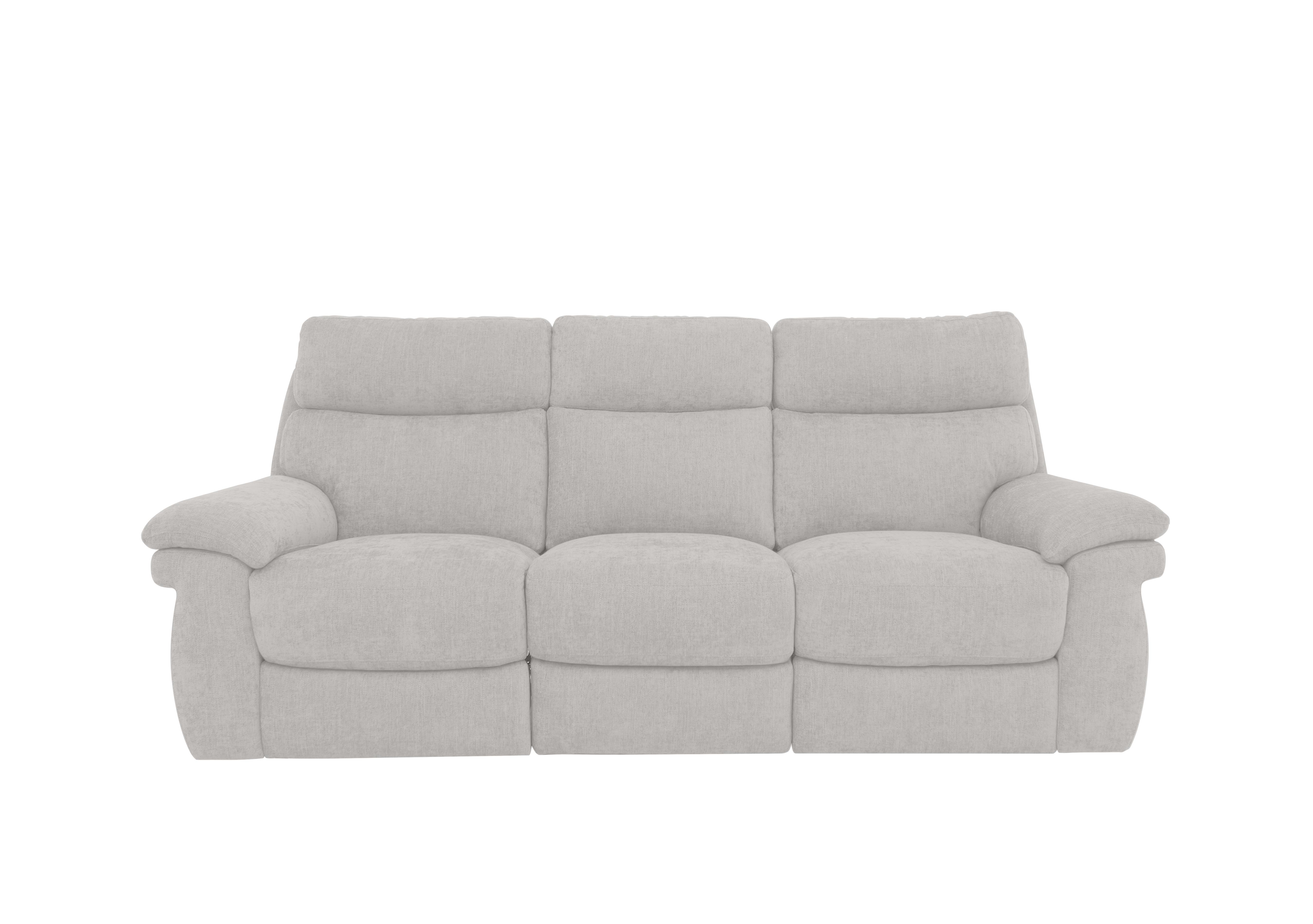 Serene 3 Seater Fabric Sofa in Fab-Meo-R23 Silver Grey on Furniture Village