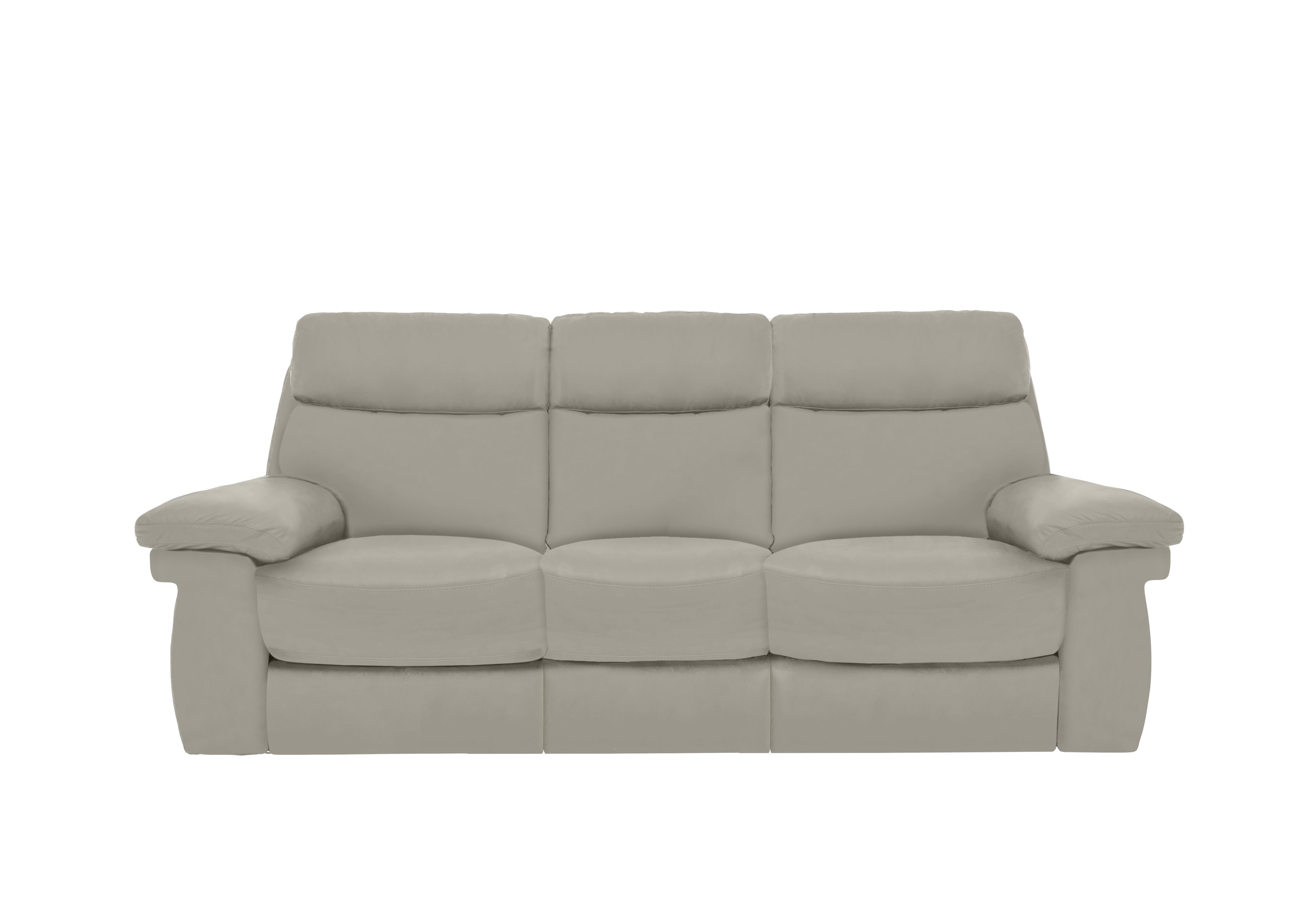 Serene 3 Seater Leather Sofa in Bx-251e Grey on Furniture Village
