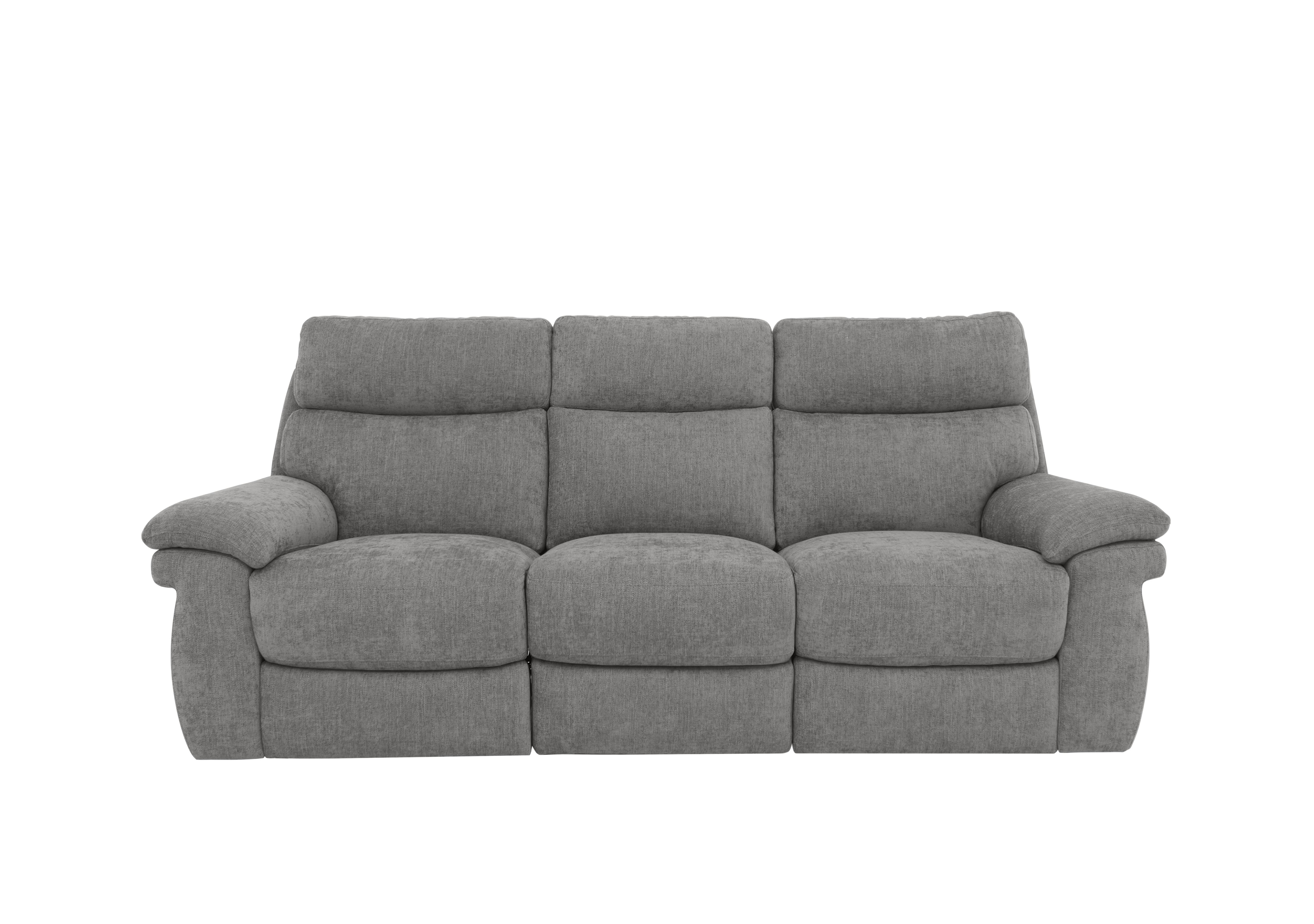 Serene 3 Seater Fabric Power Recliner Sofa with Power Headrests and Power Lumbar in Fab-Meo-R24 Haze on Furniture Village