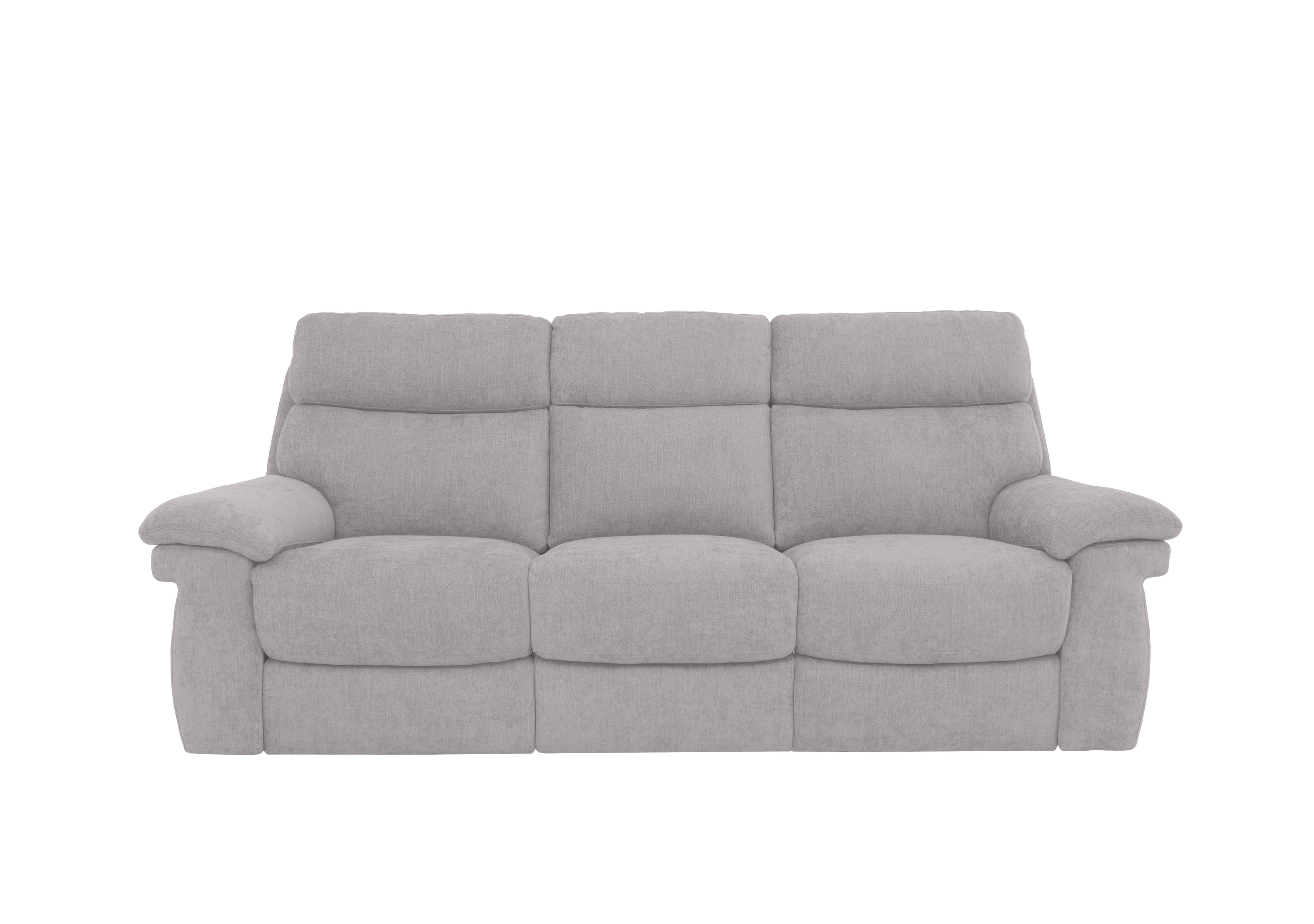 Serene 3 Seater Fabric Power Recliner Sofa with Drop Down Table in Fab-Meo-R27 Pewter on Furniture Village