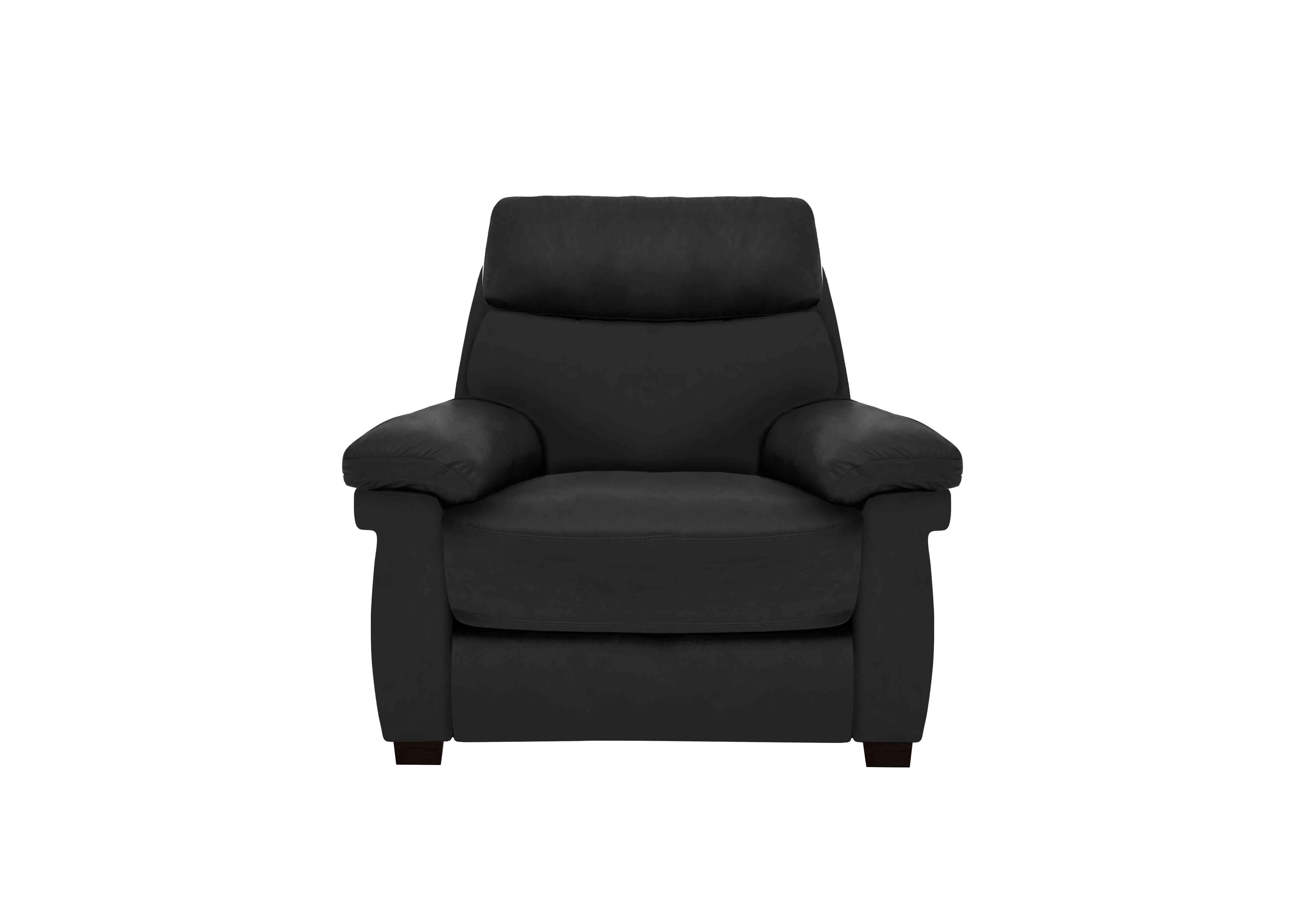 Serene Leather Chair in Bx-023c Black on Furniture Village