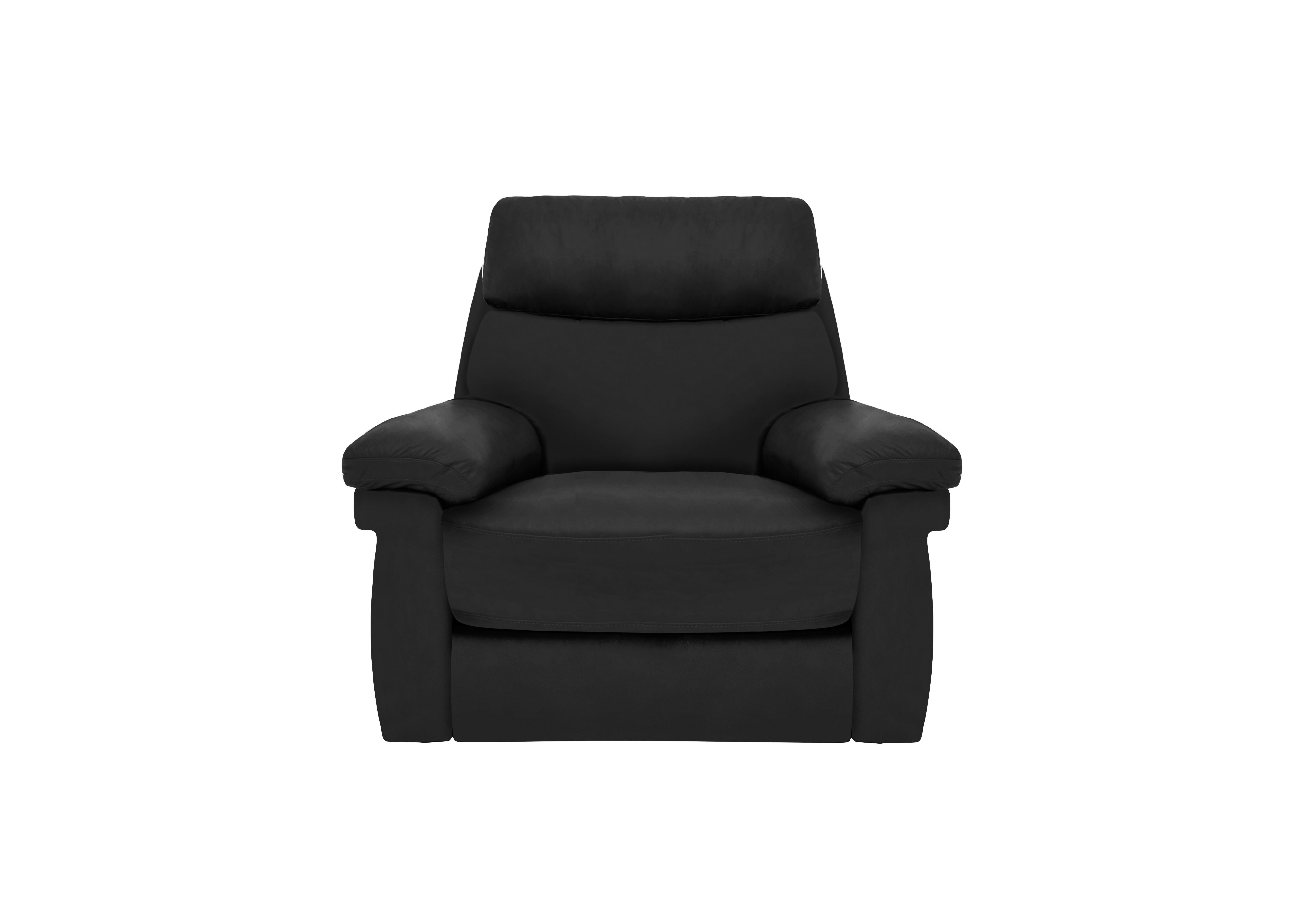 Serene Leather Chair in Bx-023c Black on Furniture Village