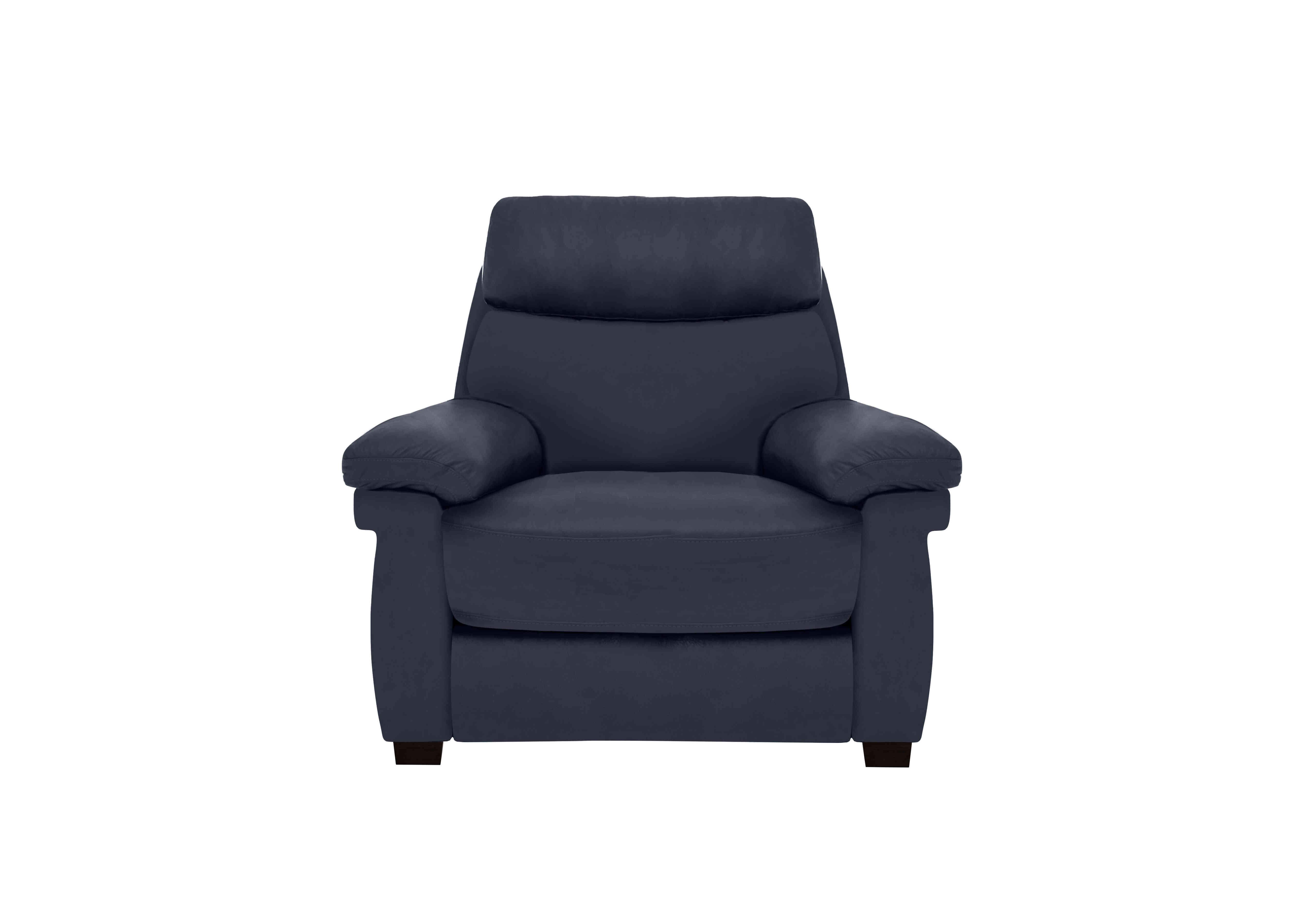 Serene Leather Chair in Bx-036c Navy on Furniture Village