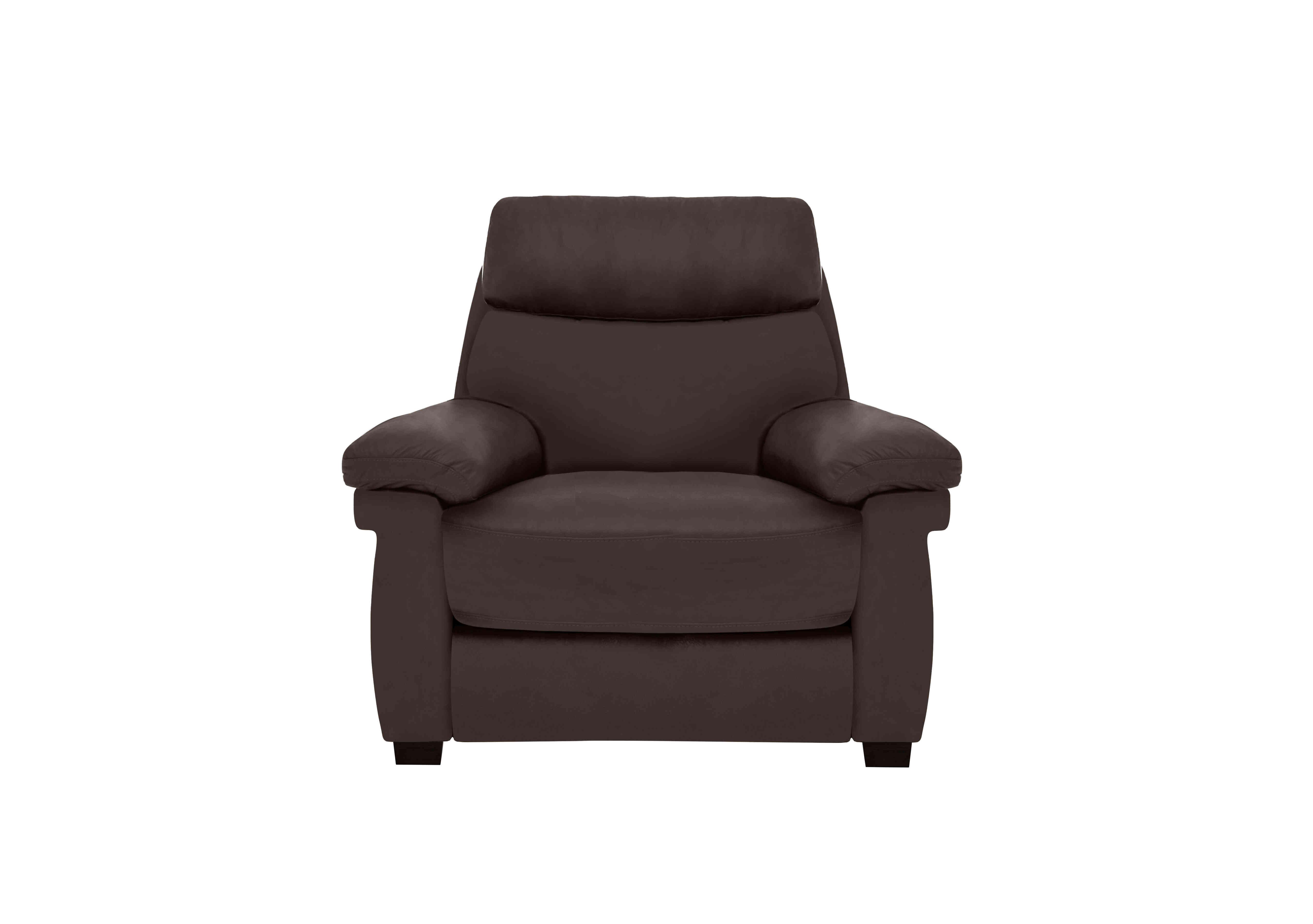 Serene Leather Chair in Bx-037c Walnut on Furniture Village