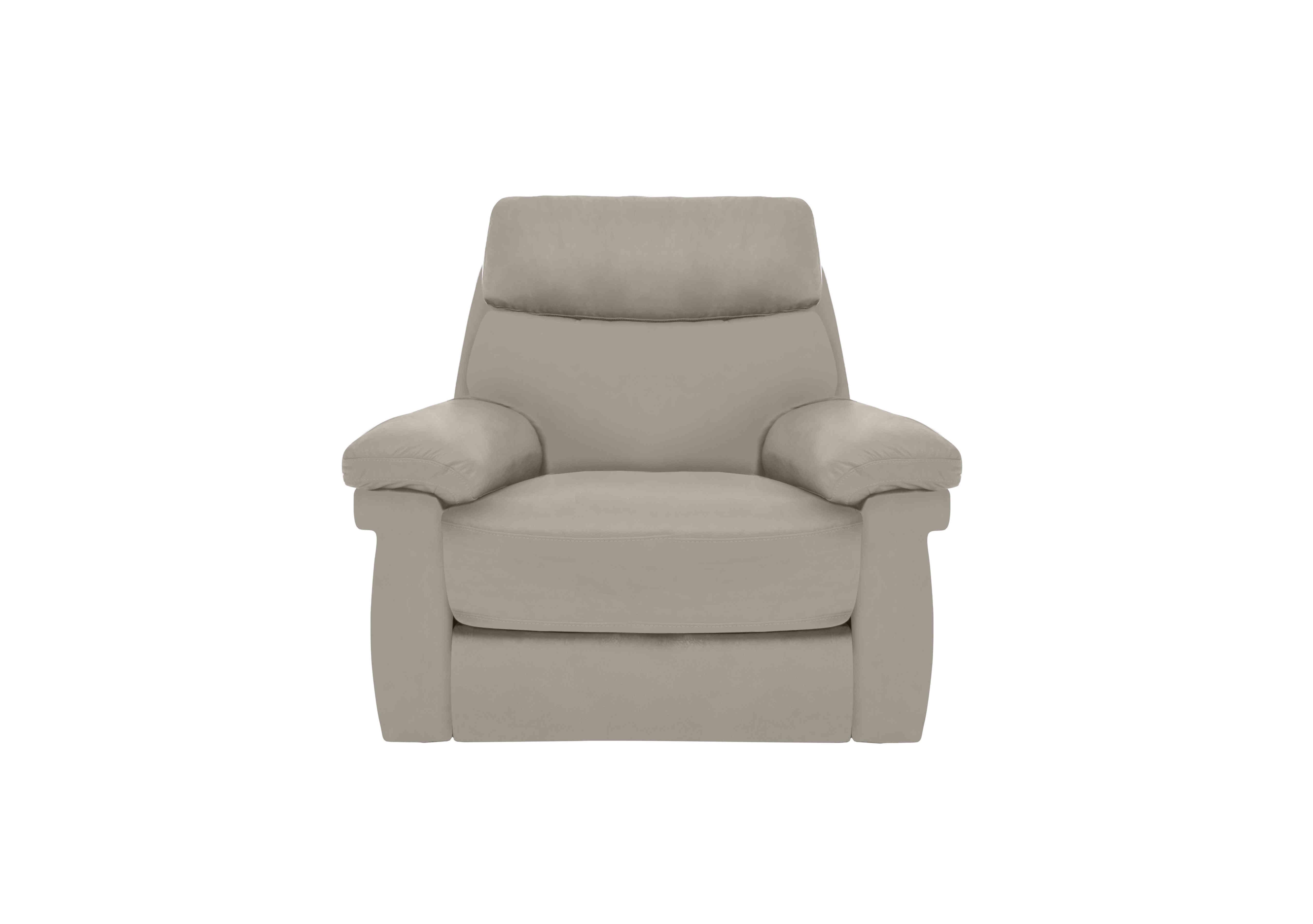 Serene Leather Power Recliner Chair with Power Headrest and Power Lumbar in Bx-251e Grey on Furniture Village