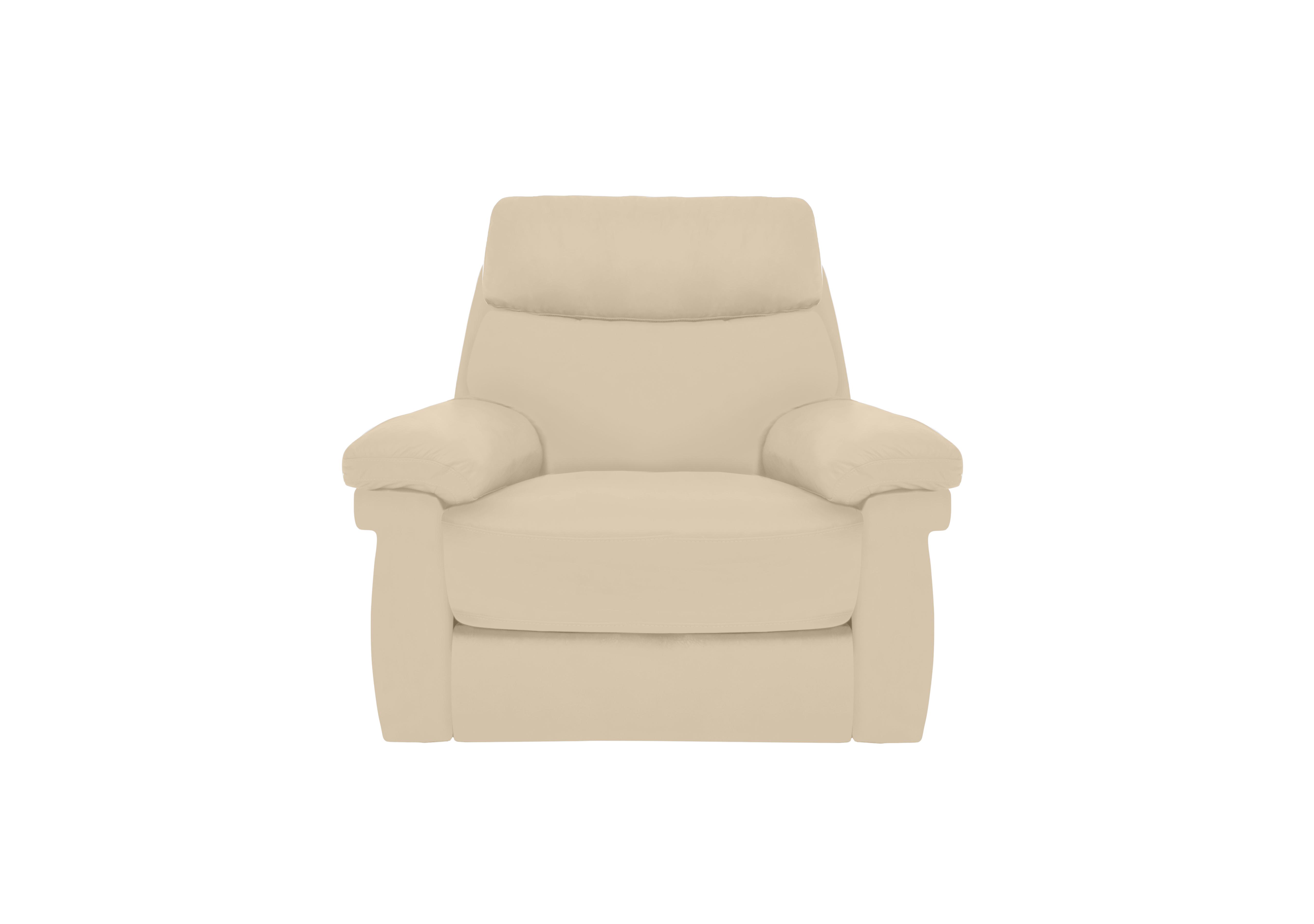 Serene Leather Power Recliner Chair with Power Headrest and Power Lumbar in Bx-862c Bisque on Furniture Village