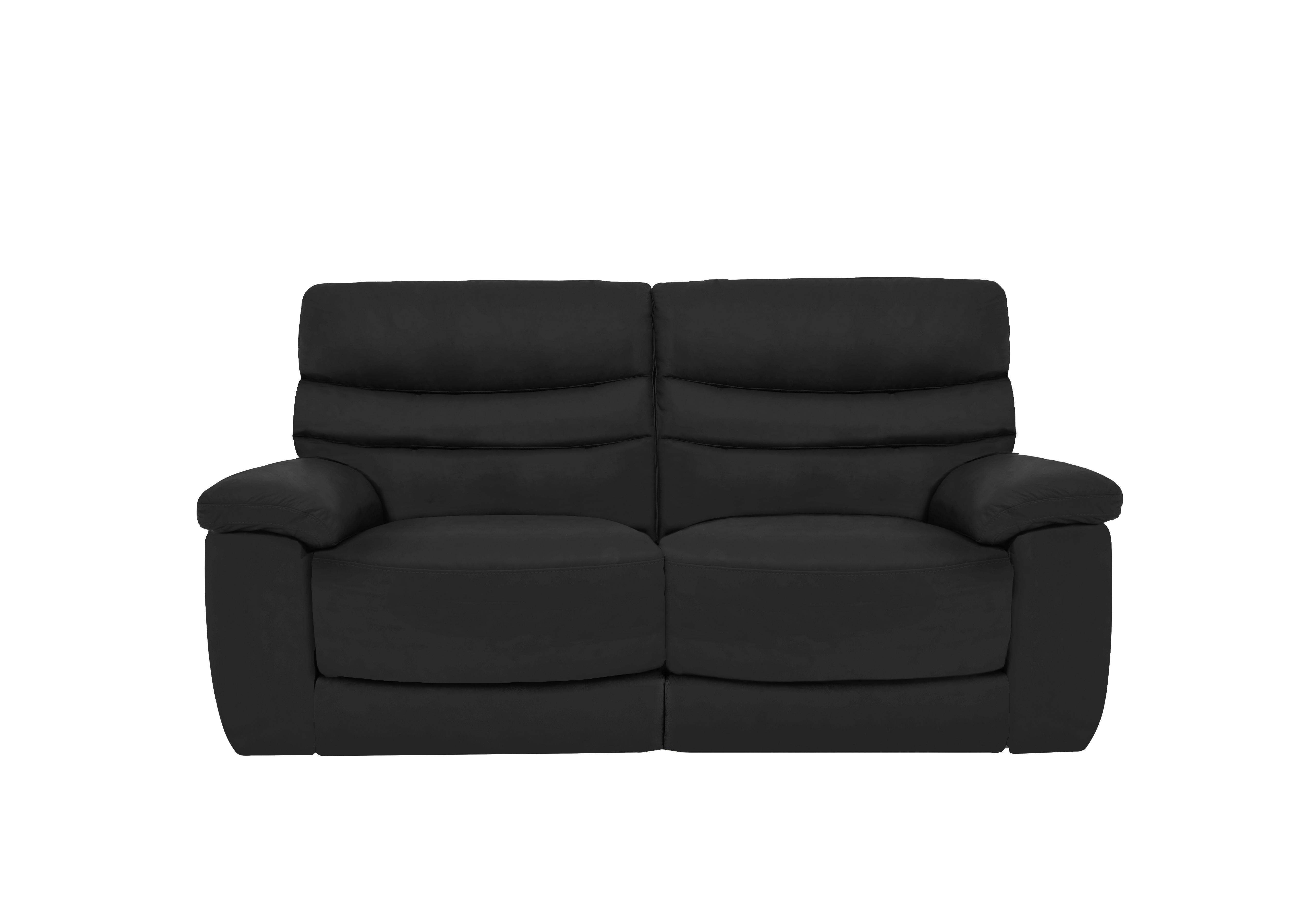 Nimbus 2 Seater Leather Sofa in Bx-023c Black on Furniture Village