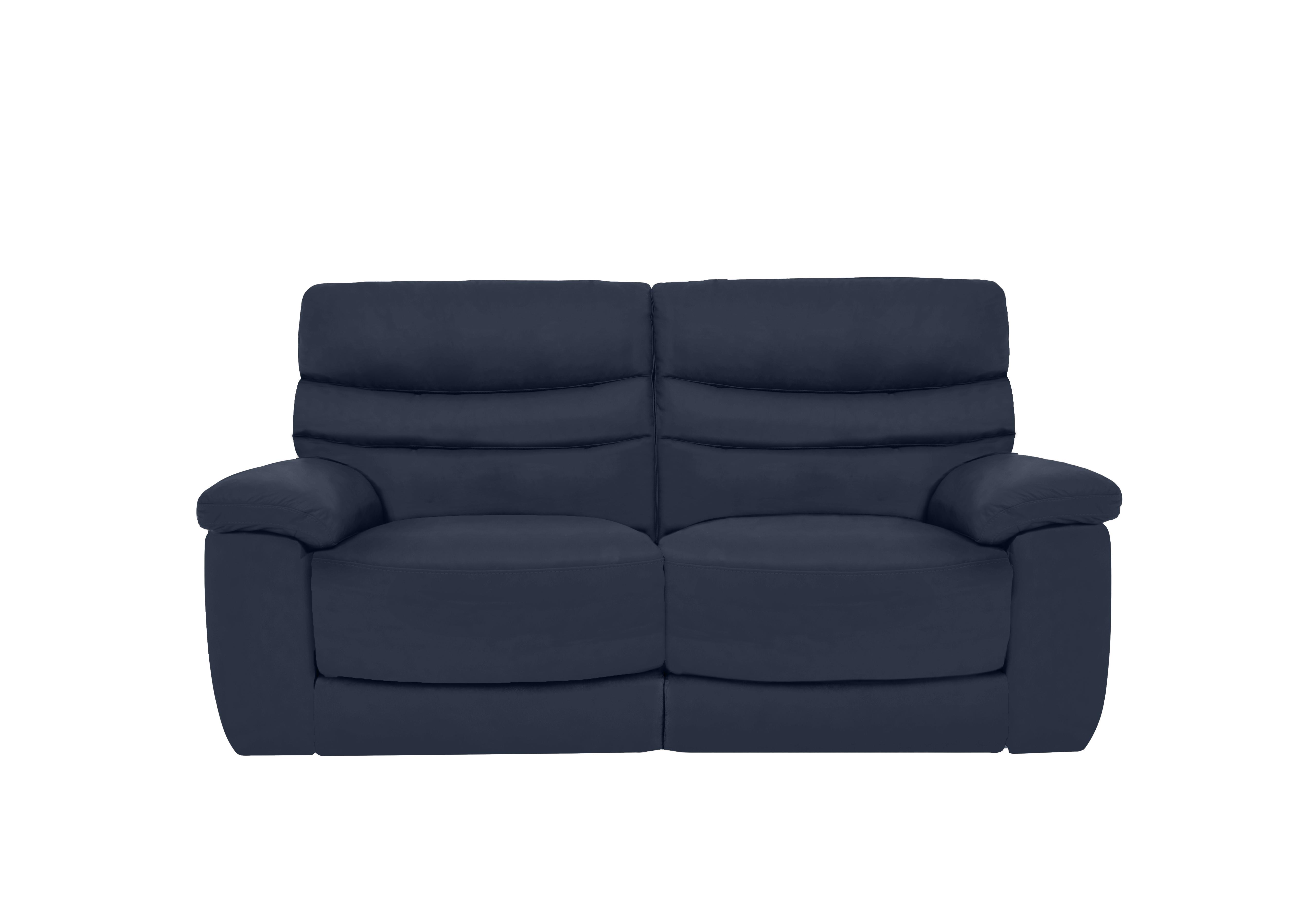 Nimbus 2 Seater Leather Power Recliner Sofa with Power Headrests and Power Lumbar in Bx-036c Navy on Furniture Village