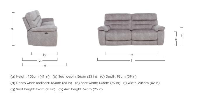 Nimbus 3 Seater Fabric Sofa in  on Furniture Village