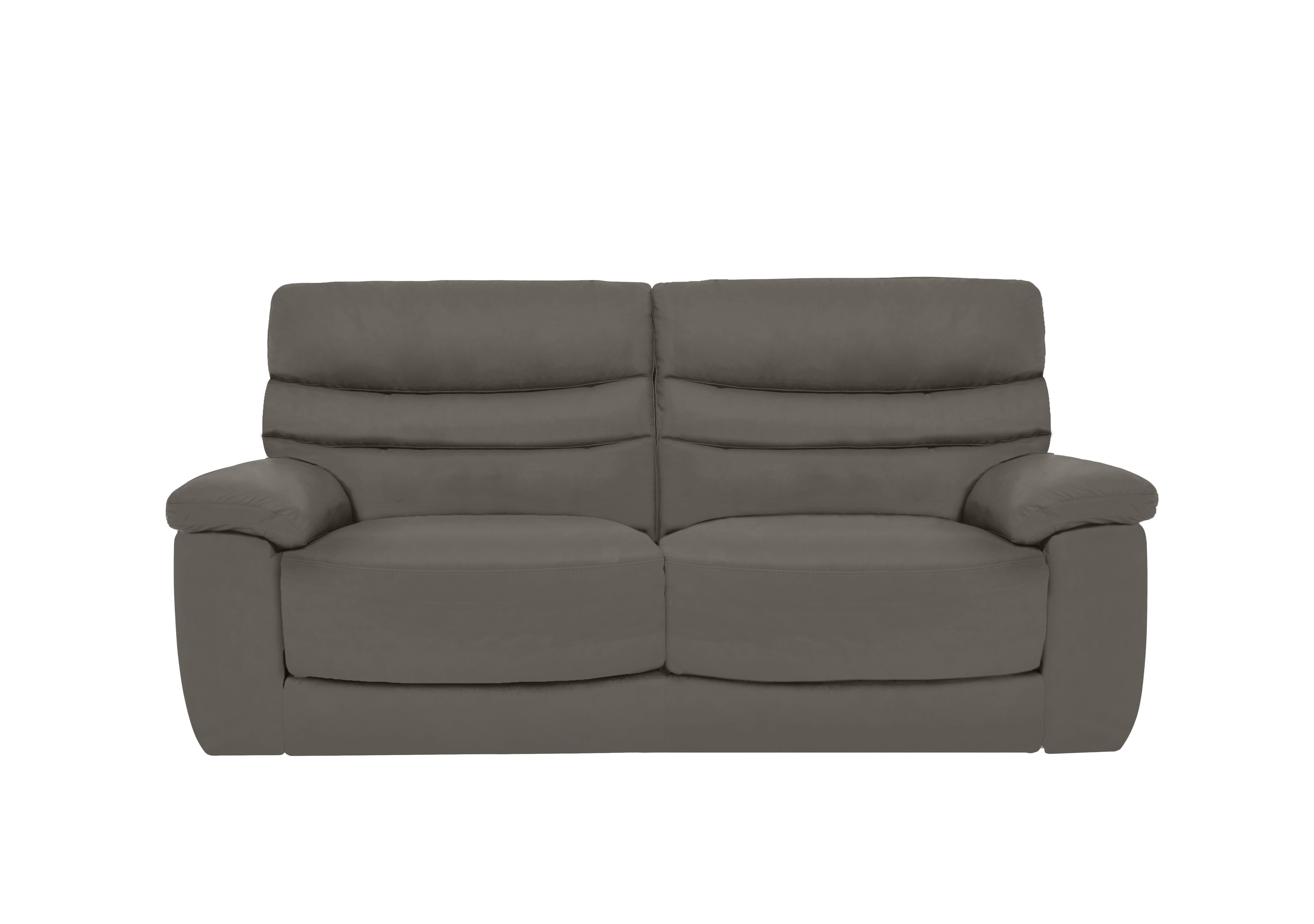 Nimbus 3 Seater Leather Sofa in Bx-042e Elephant on Furniture Village