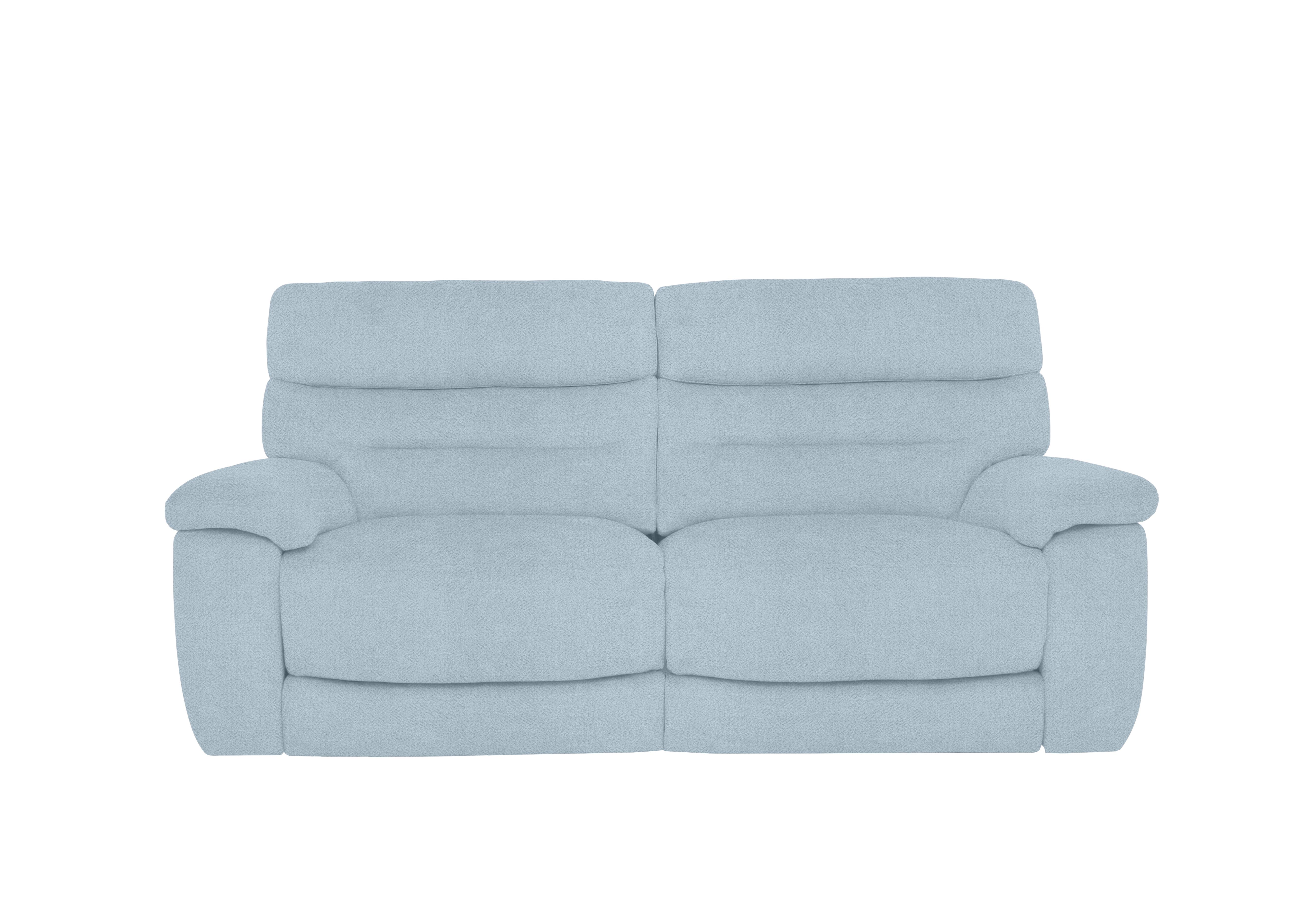 Nimbus 3 Seater Fabric Power Recliner Sofa with Power Headrests and Power Lumbar in Fab-Meo-R17 Baby Blue on Furniture Village