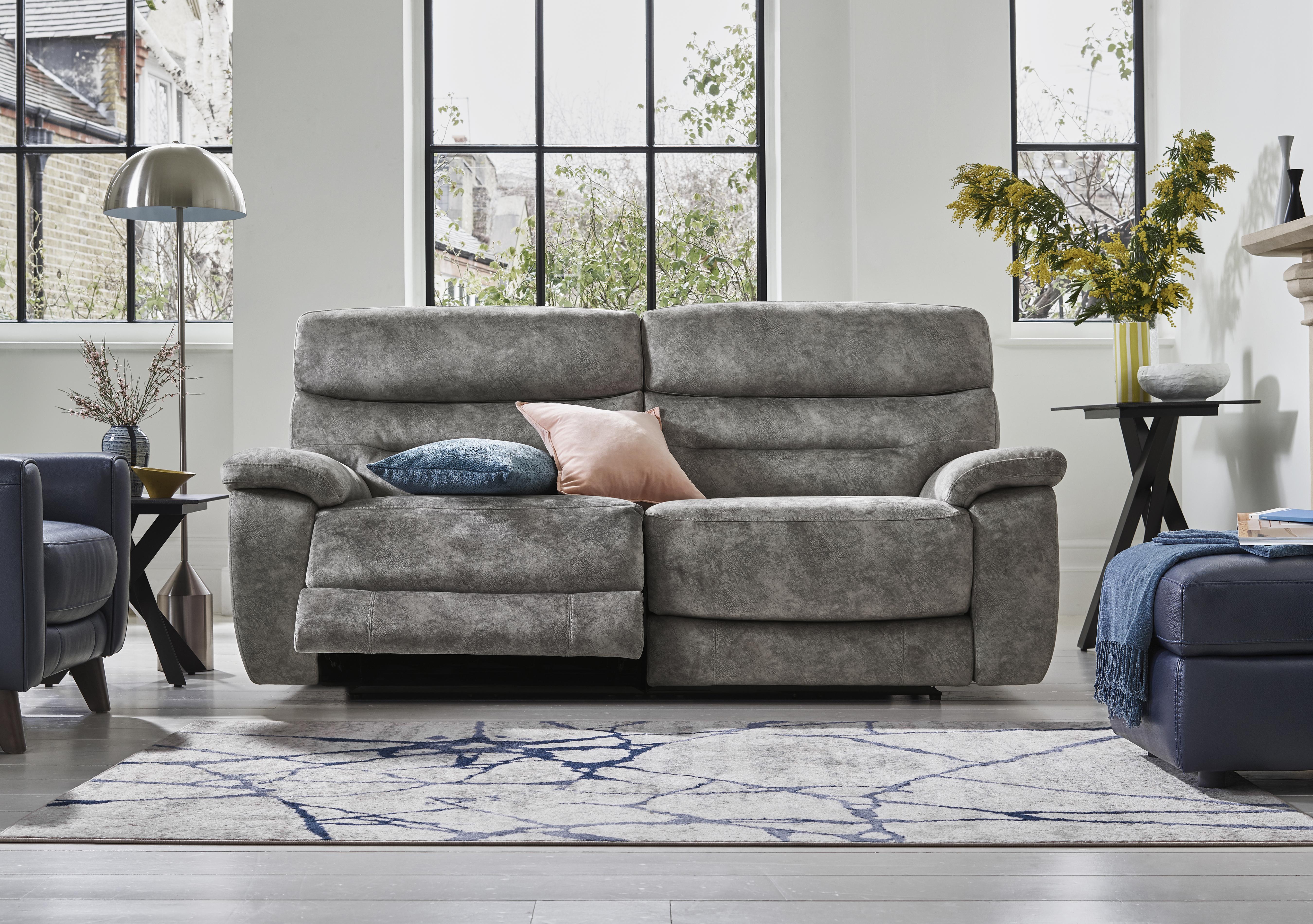 Nimbus 3 Seater Fabric Power Recliner Sofa with Power Headrests in  on Furniture Village
