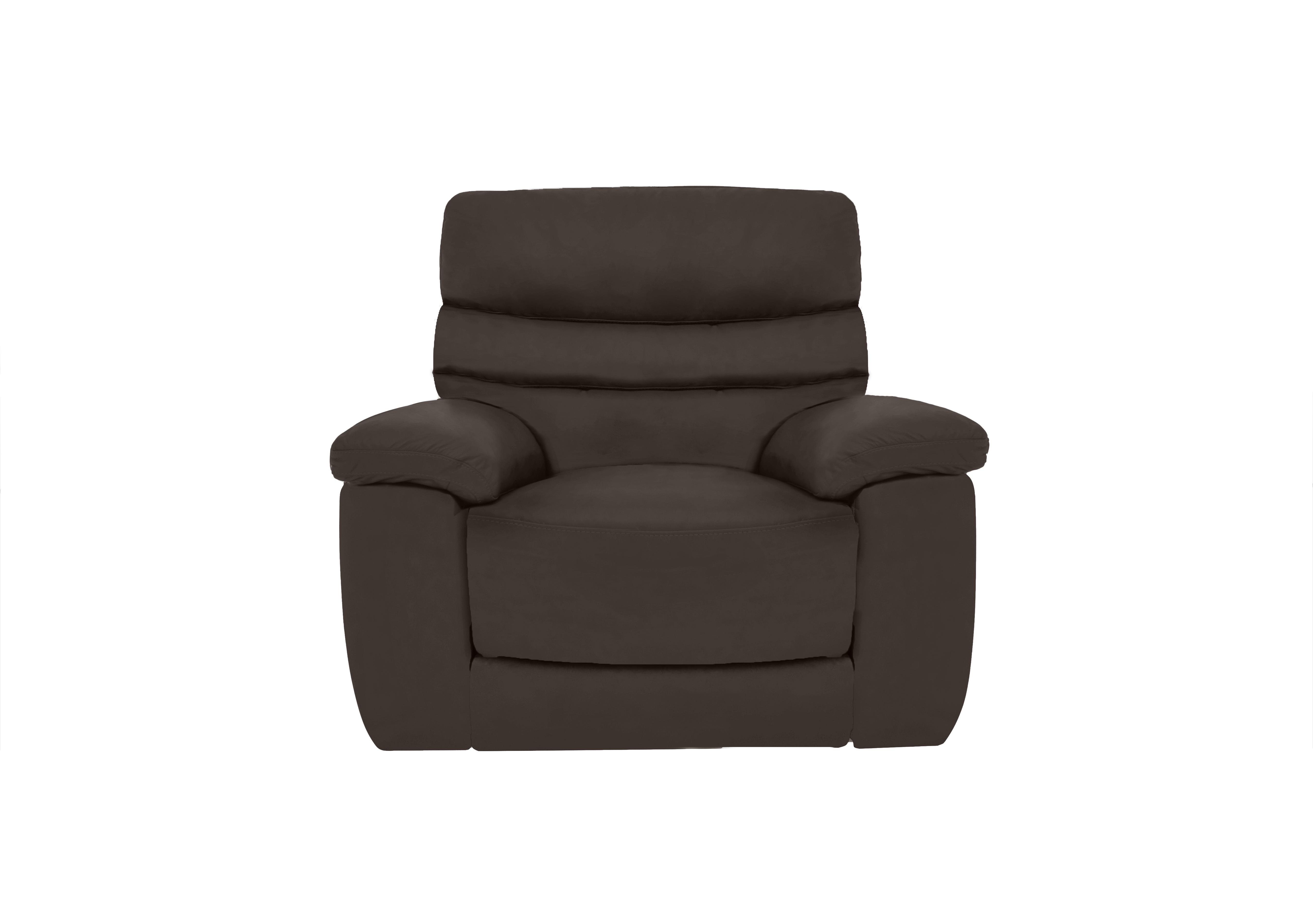 Nimbus Leather Power Recliner Chair with Power Headrest and Power Lumbar in Bx-037c Walnut on Furniture Village