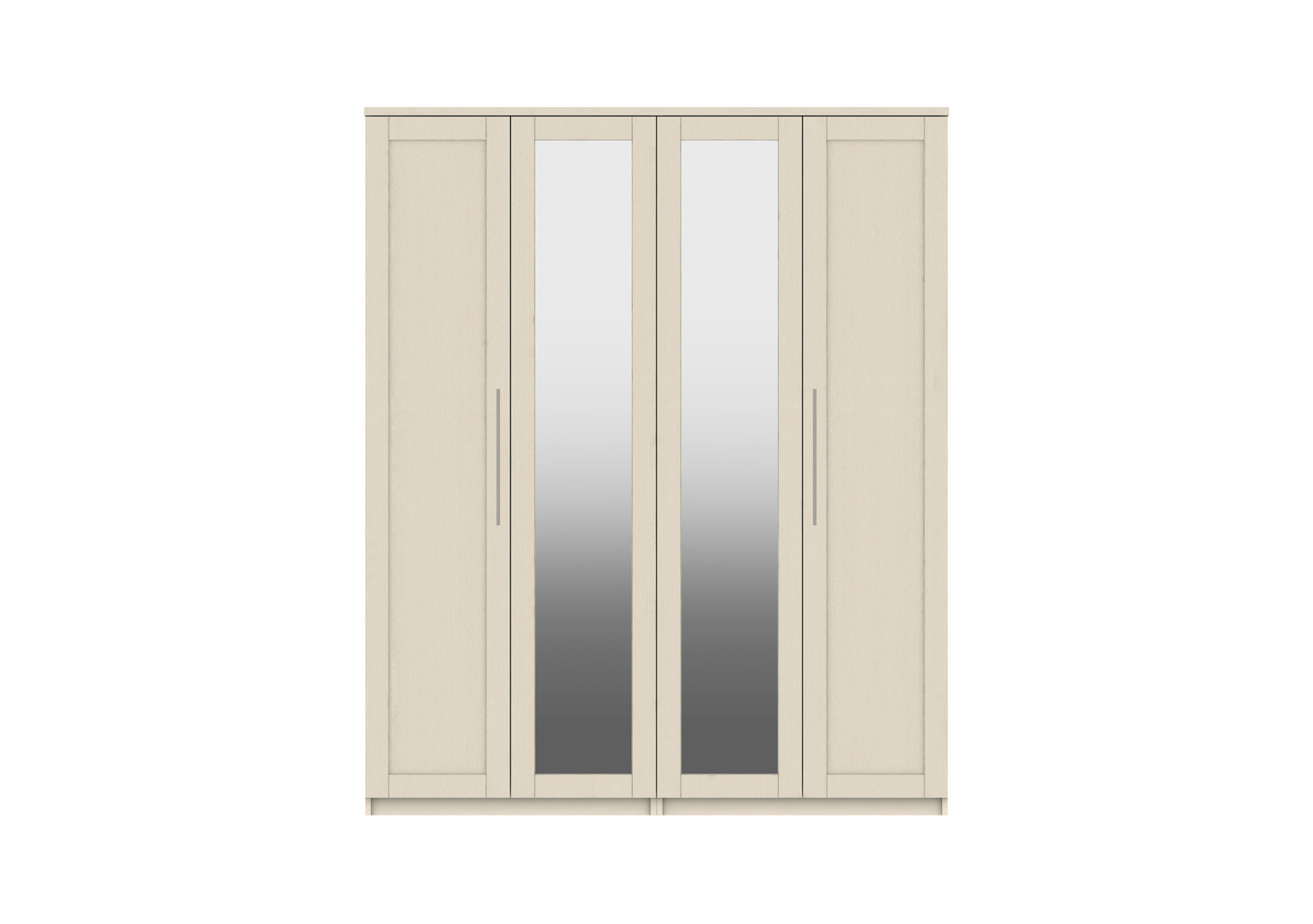 Fenchurch 4 Door Bifold Wardrobe with Mirrors in Champagne on Furniture Village