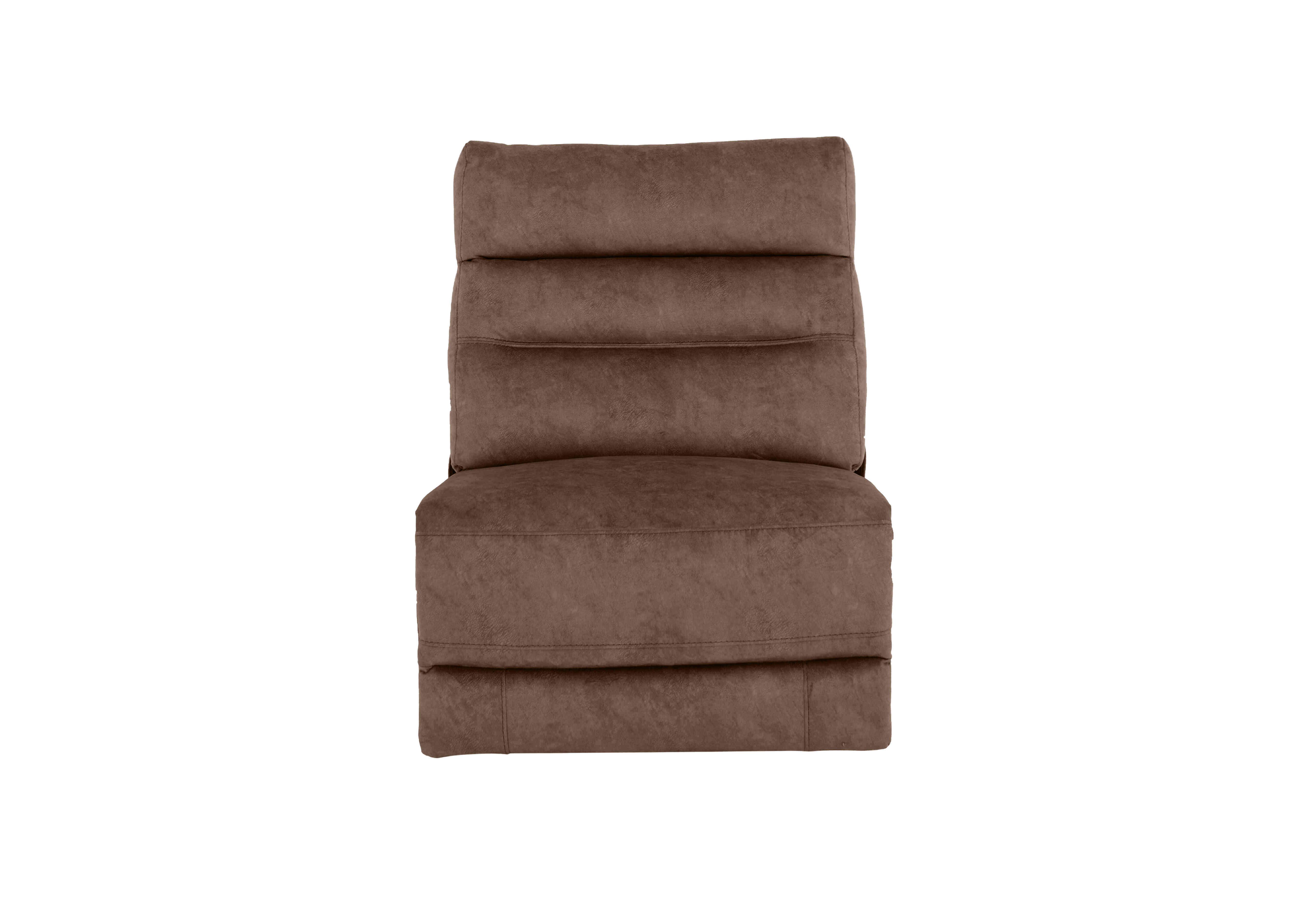Berlin Fabric Armless Unit in Classic Brown Be-0105 on Furniture Village