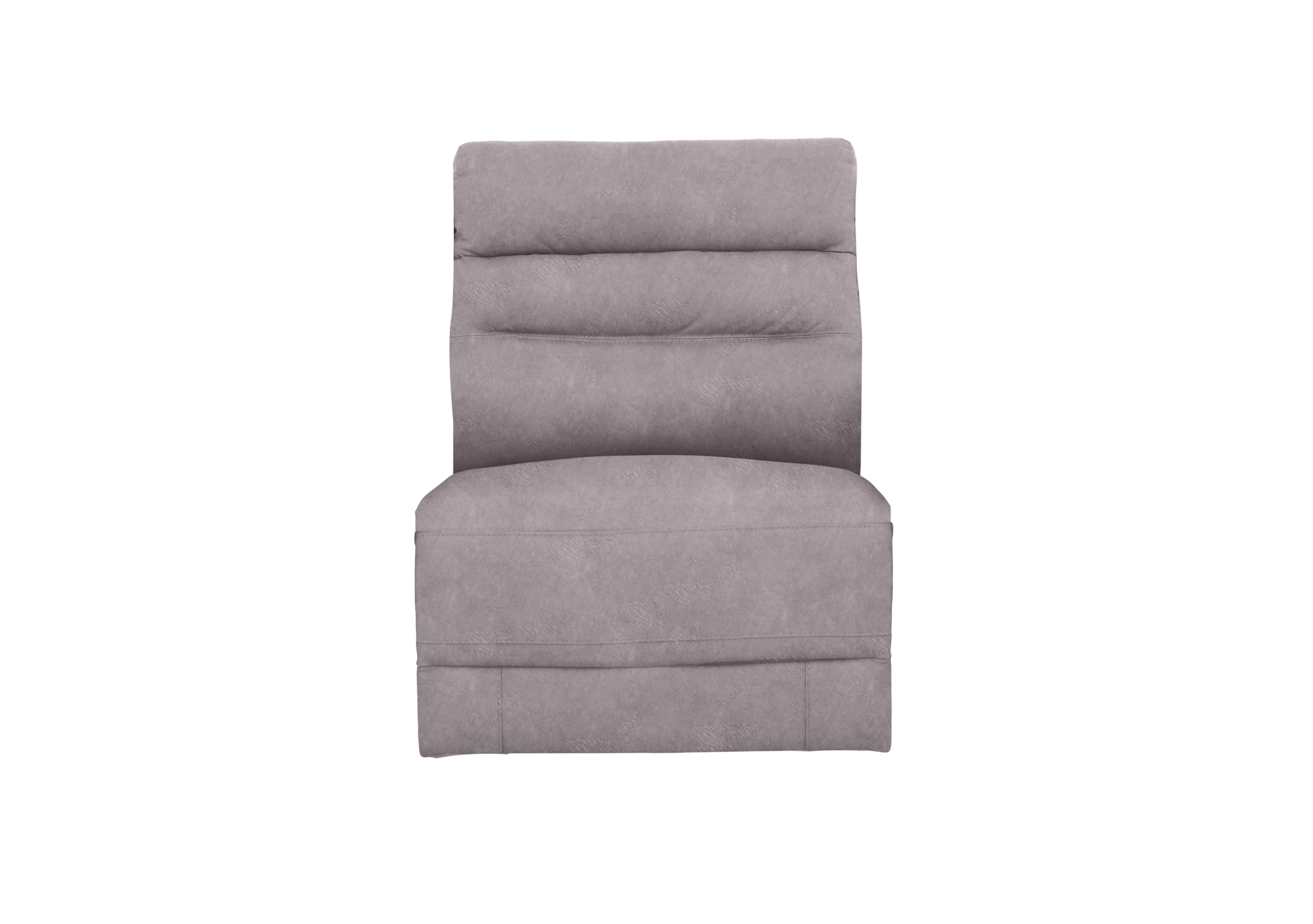 Berlin Fabric Armless Unit in Light Grey Be-0102 on Furniture Village