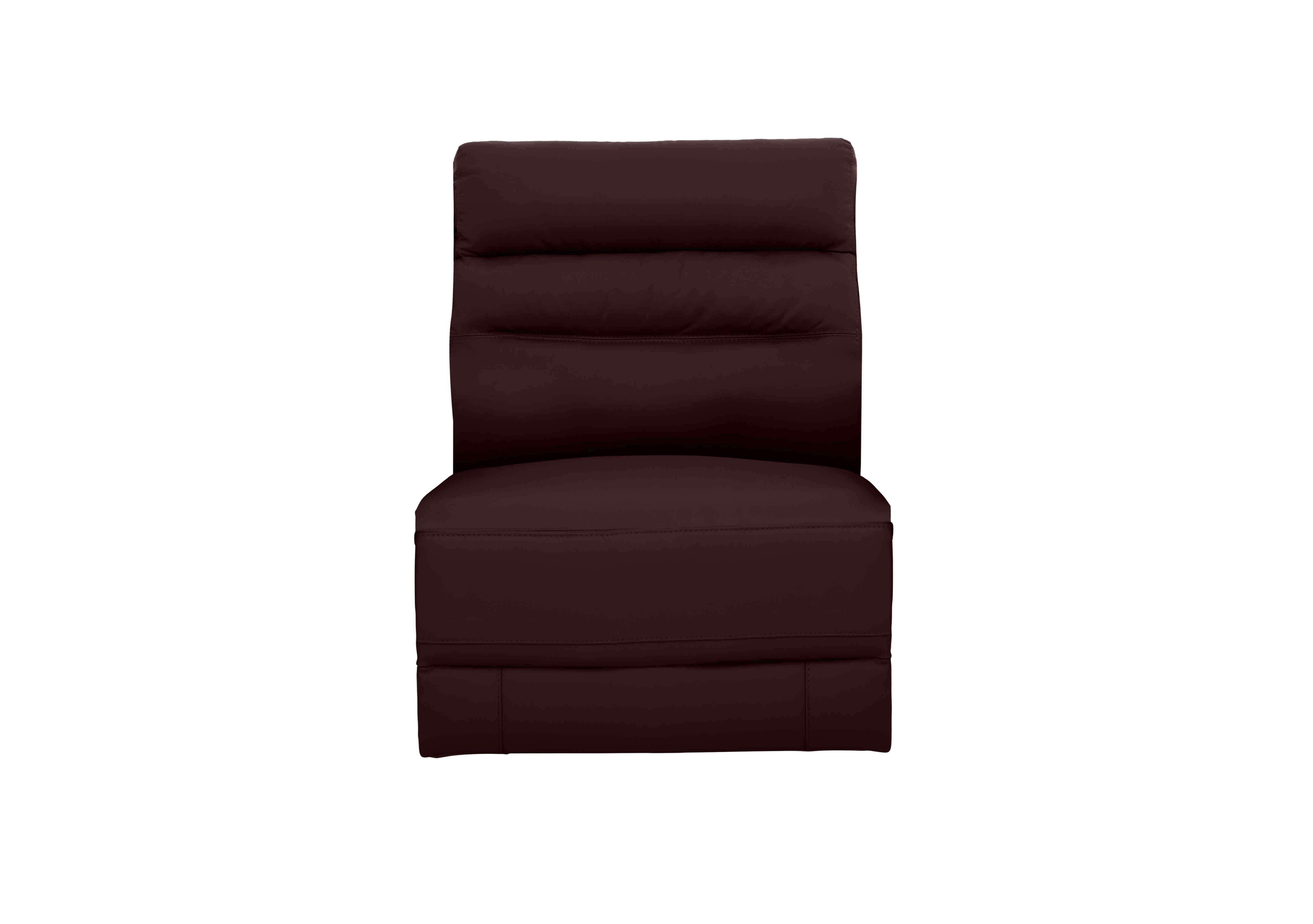Berlin Leather Armless Unit in Burgundy Lx-6402 on Furniture Village