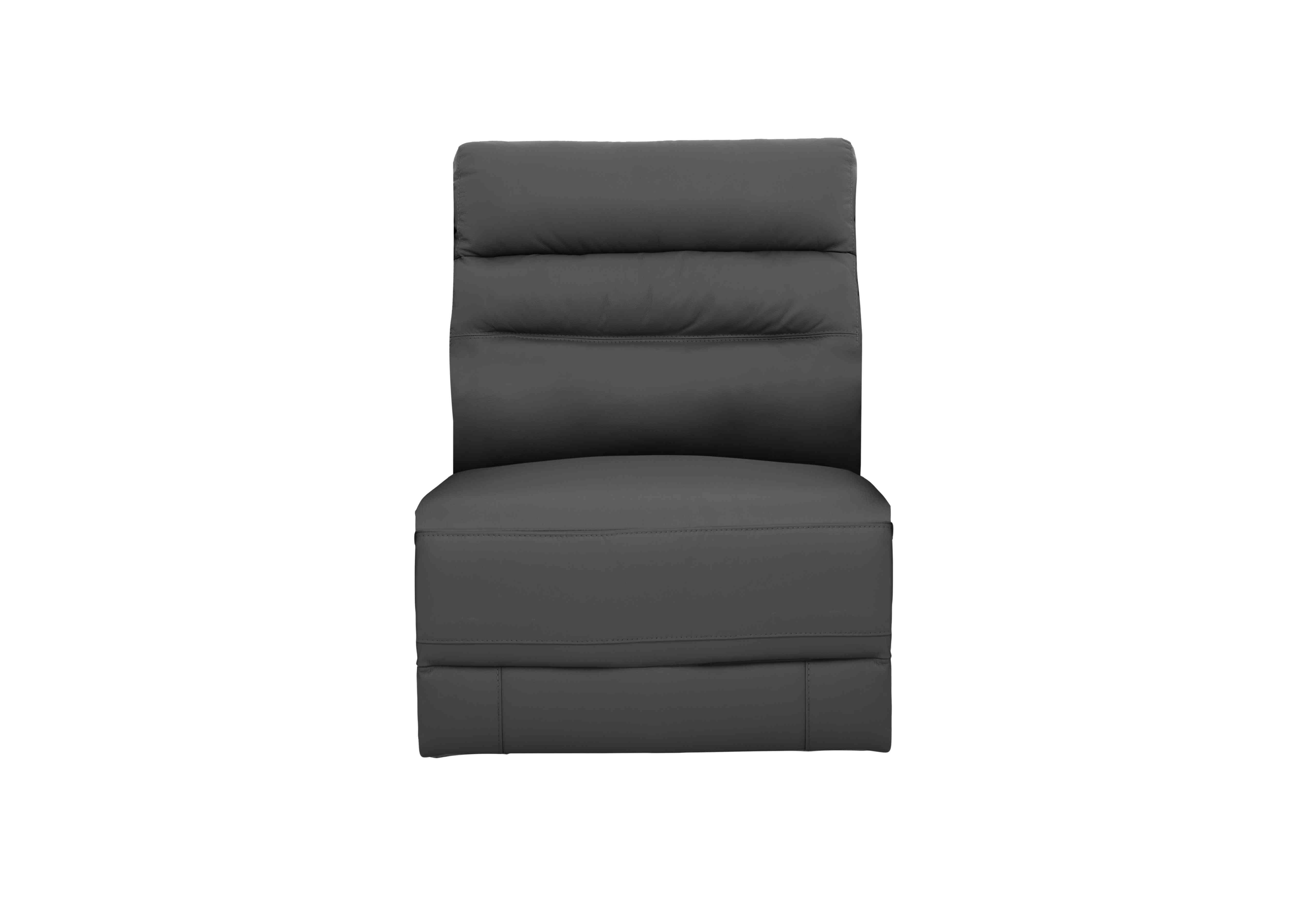Berlin Leather Armless Unit in Grey Le-9308 on Furniture Village