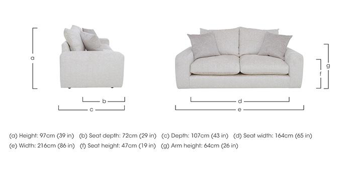 Pandora 3 Seater Sofa in  on Furniture Village