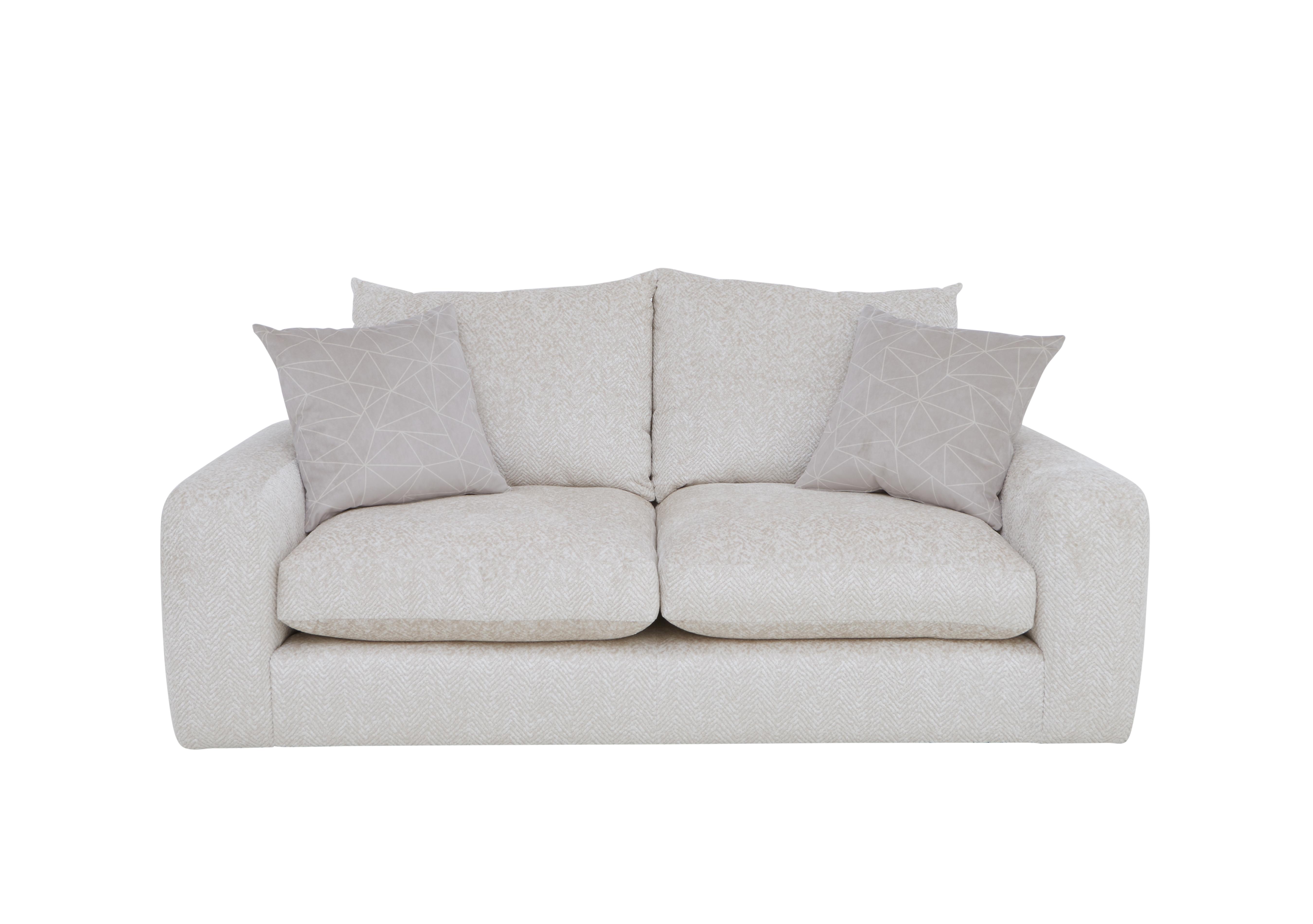 Boutique Pandora 3 Seater Sofa in Chevron Ivory on Furniture Village