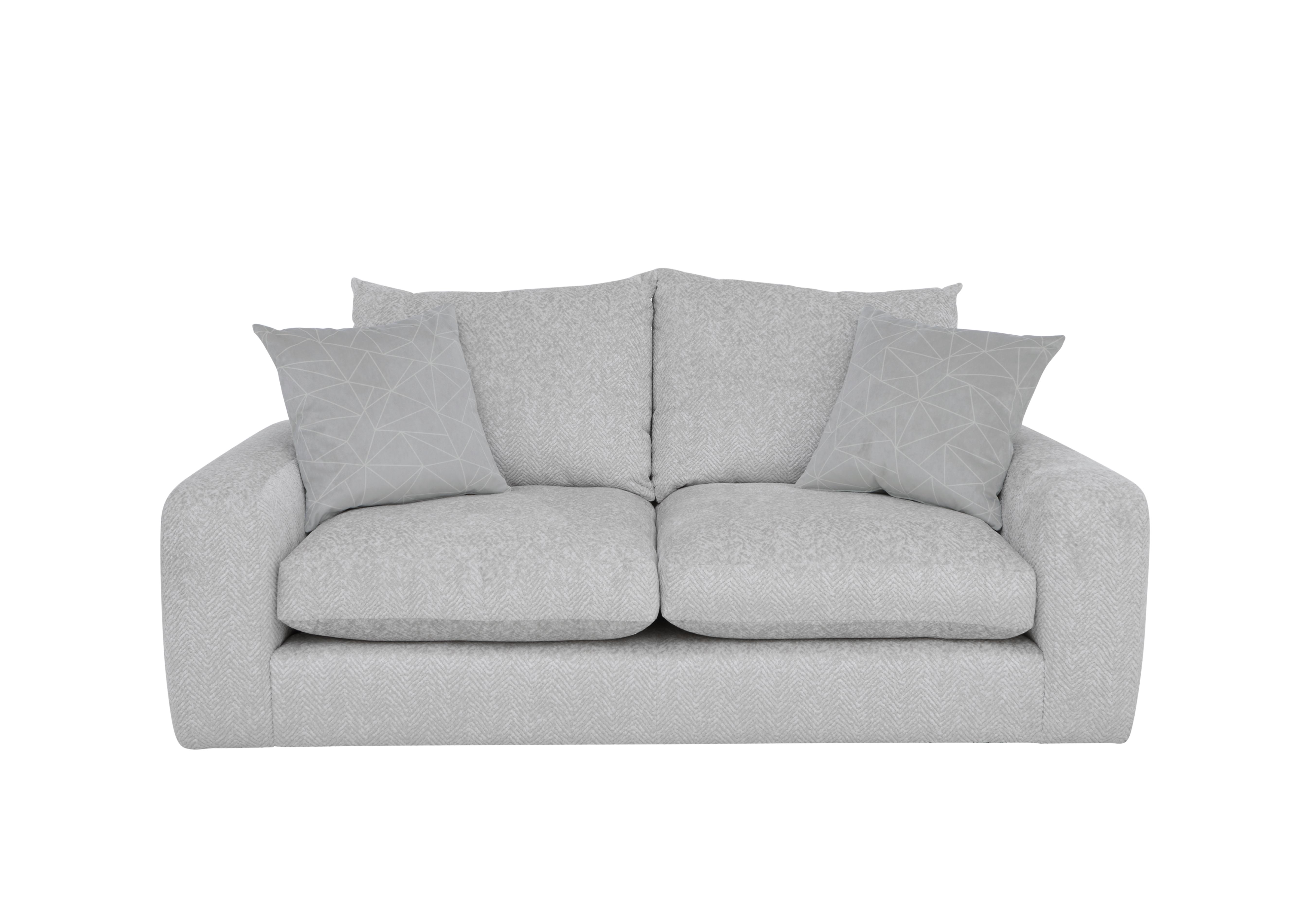 Pandora 3 Seater Sofa in Chevron Silver on Furniture Village