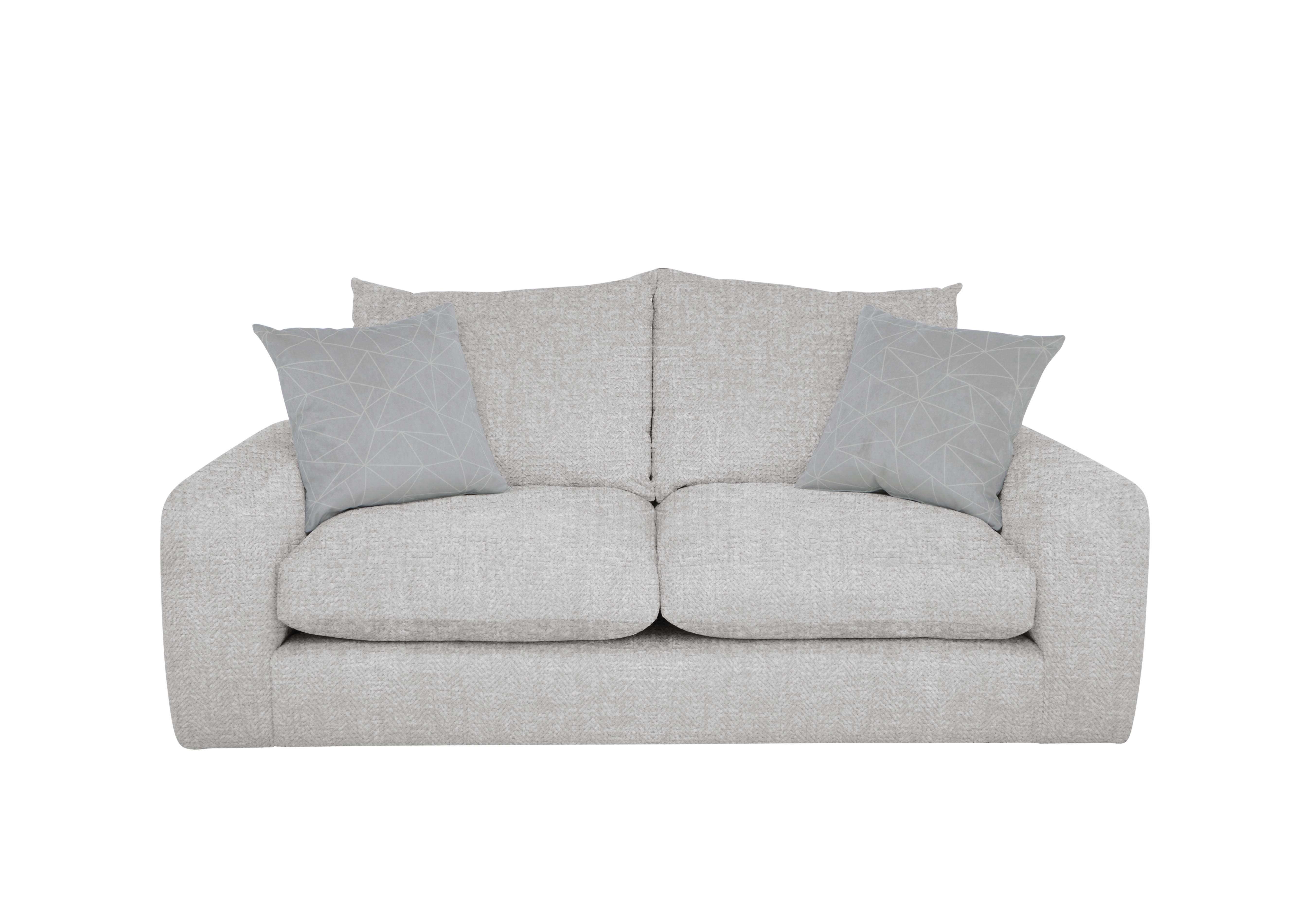 Pandora 3 Seater Sofa in Plain Silver on Furniture Village
