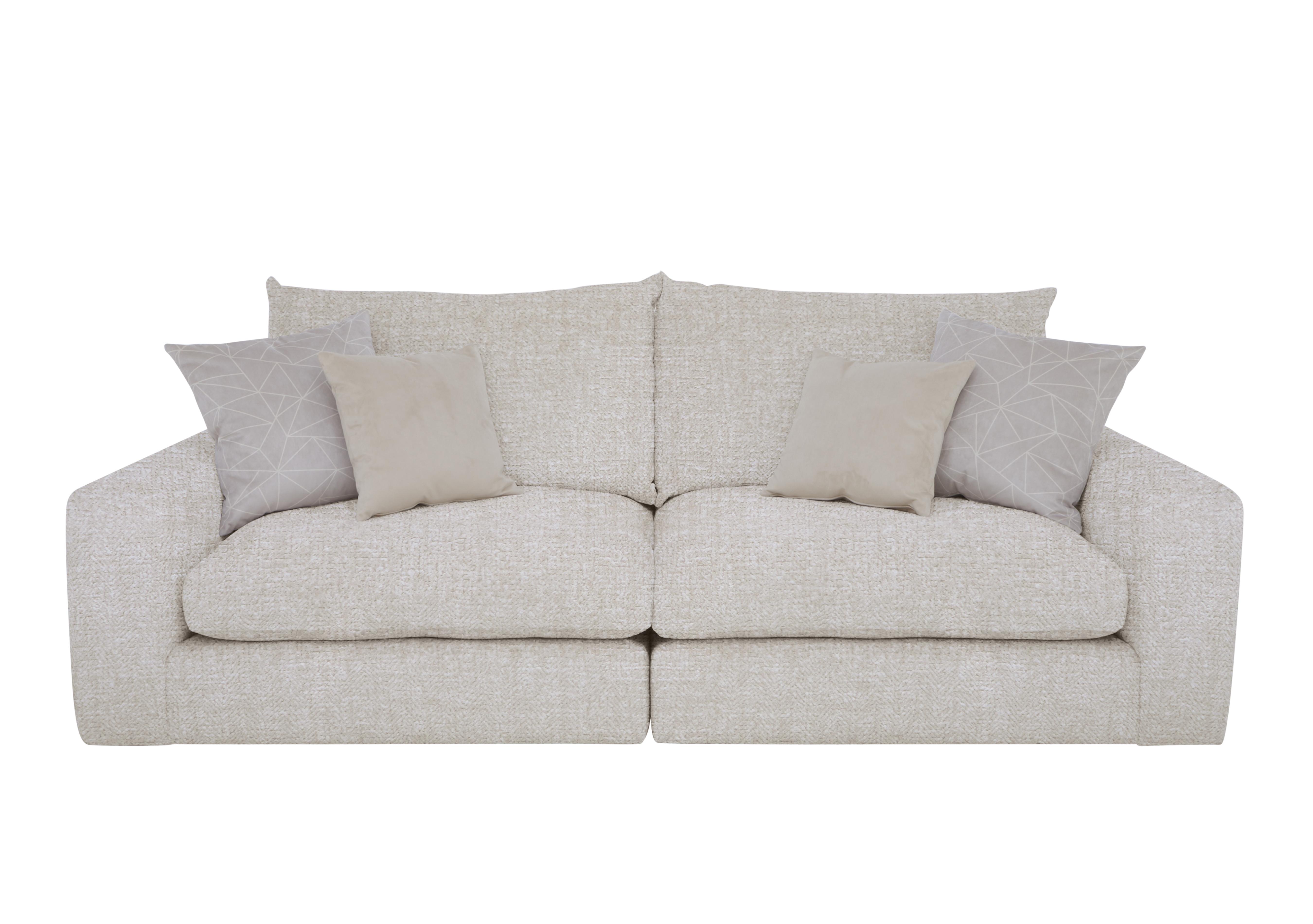 Pandora 4 Seater Split Frame Sofa in Plain Ivory on Furniture Village