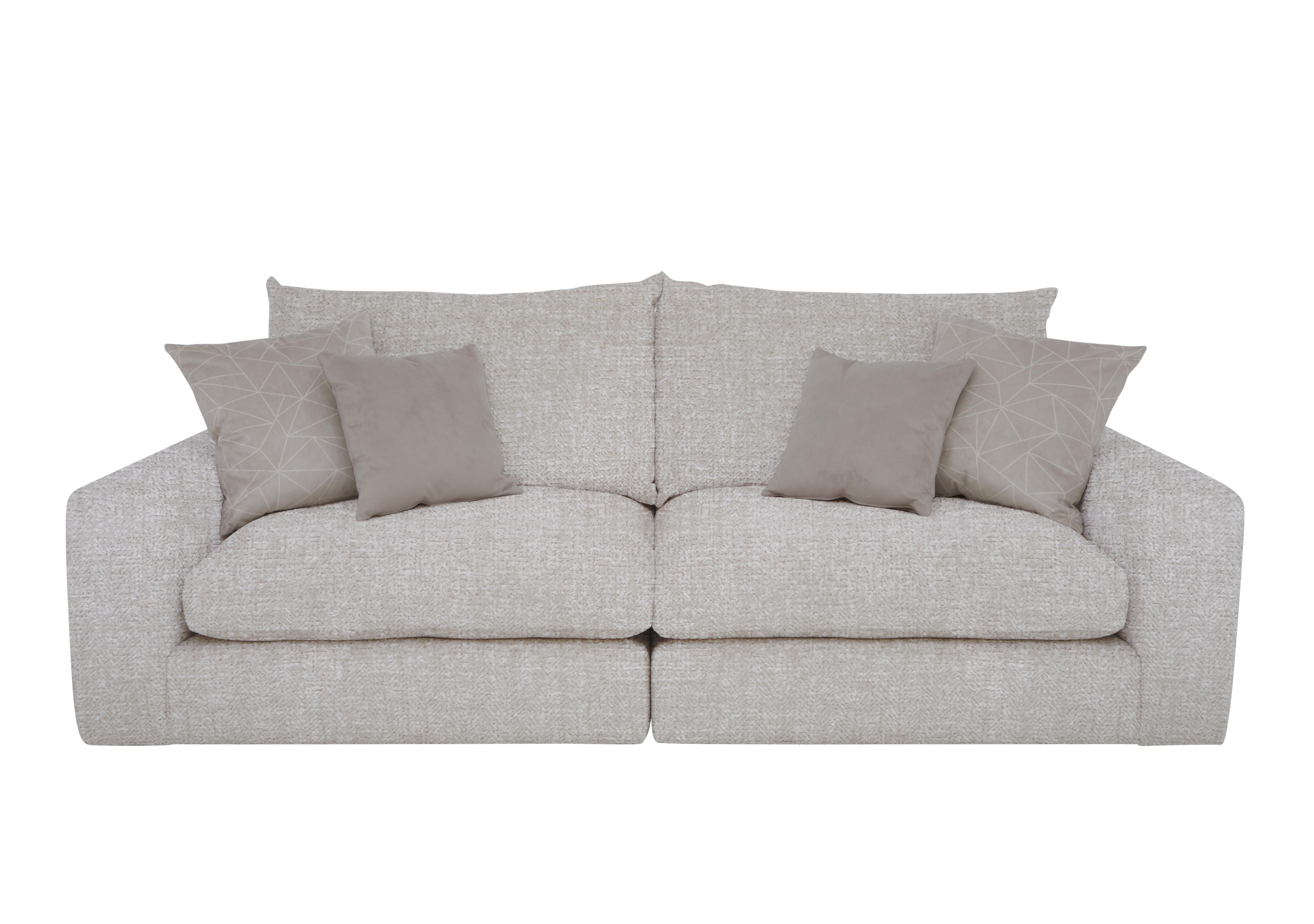 Pandora 4 Seater Split Frame Sofa in Plain Mink on Furniture Village