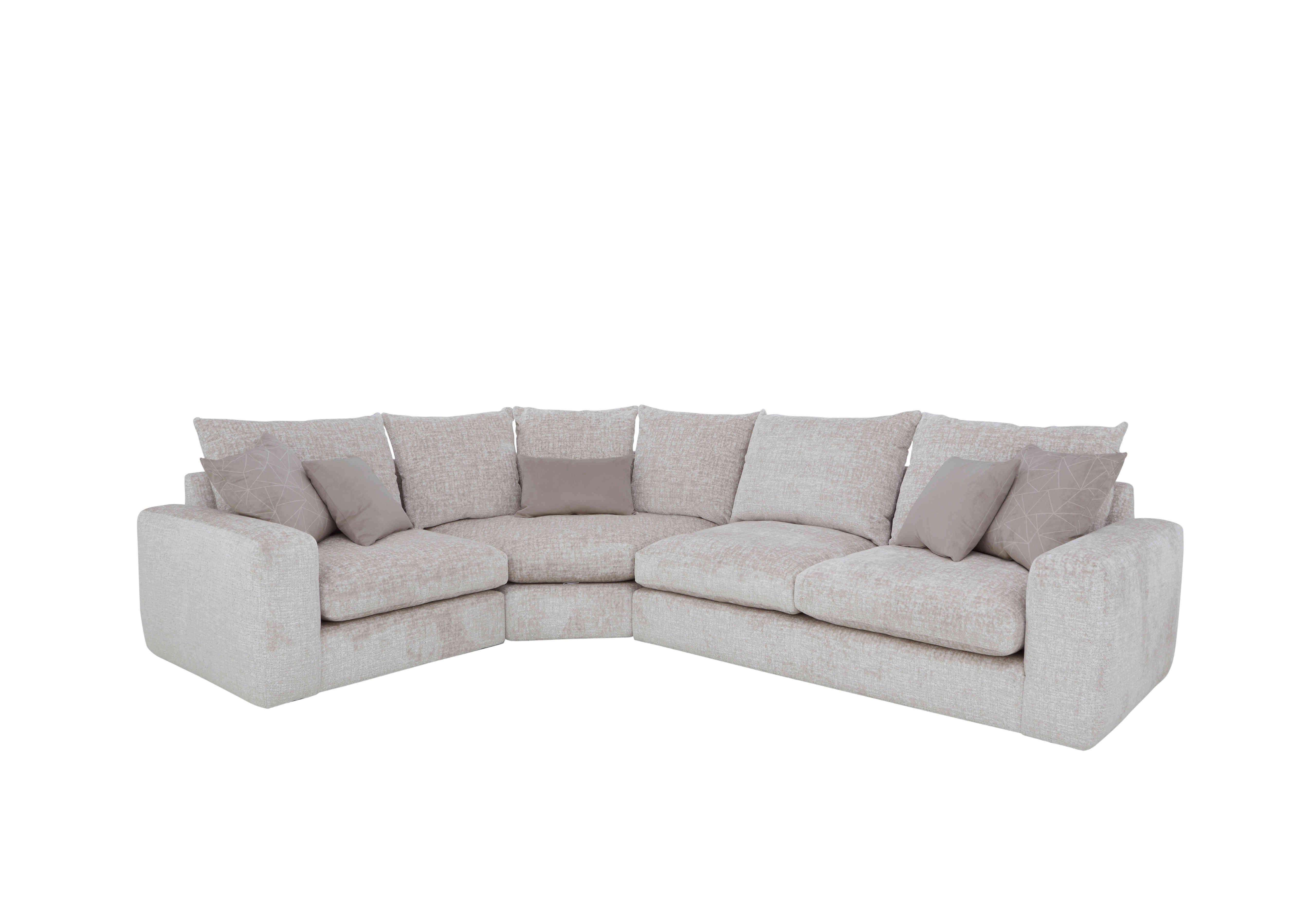 Pandora Small Corner Sofa in Plain Mink on Furniture Village