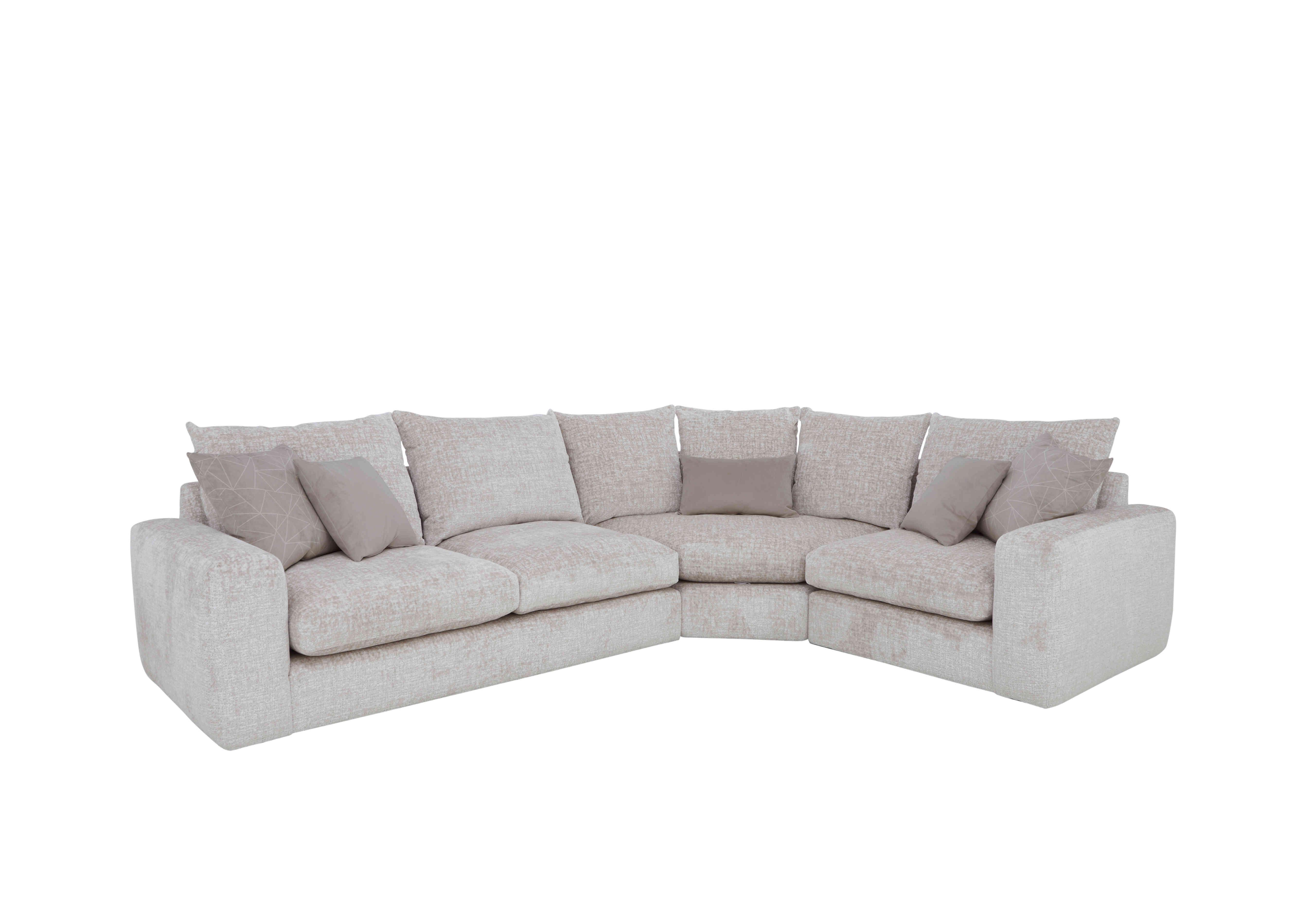 Pandora Small Corner Sofa in Plain Mink on Furniture Village