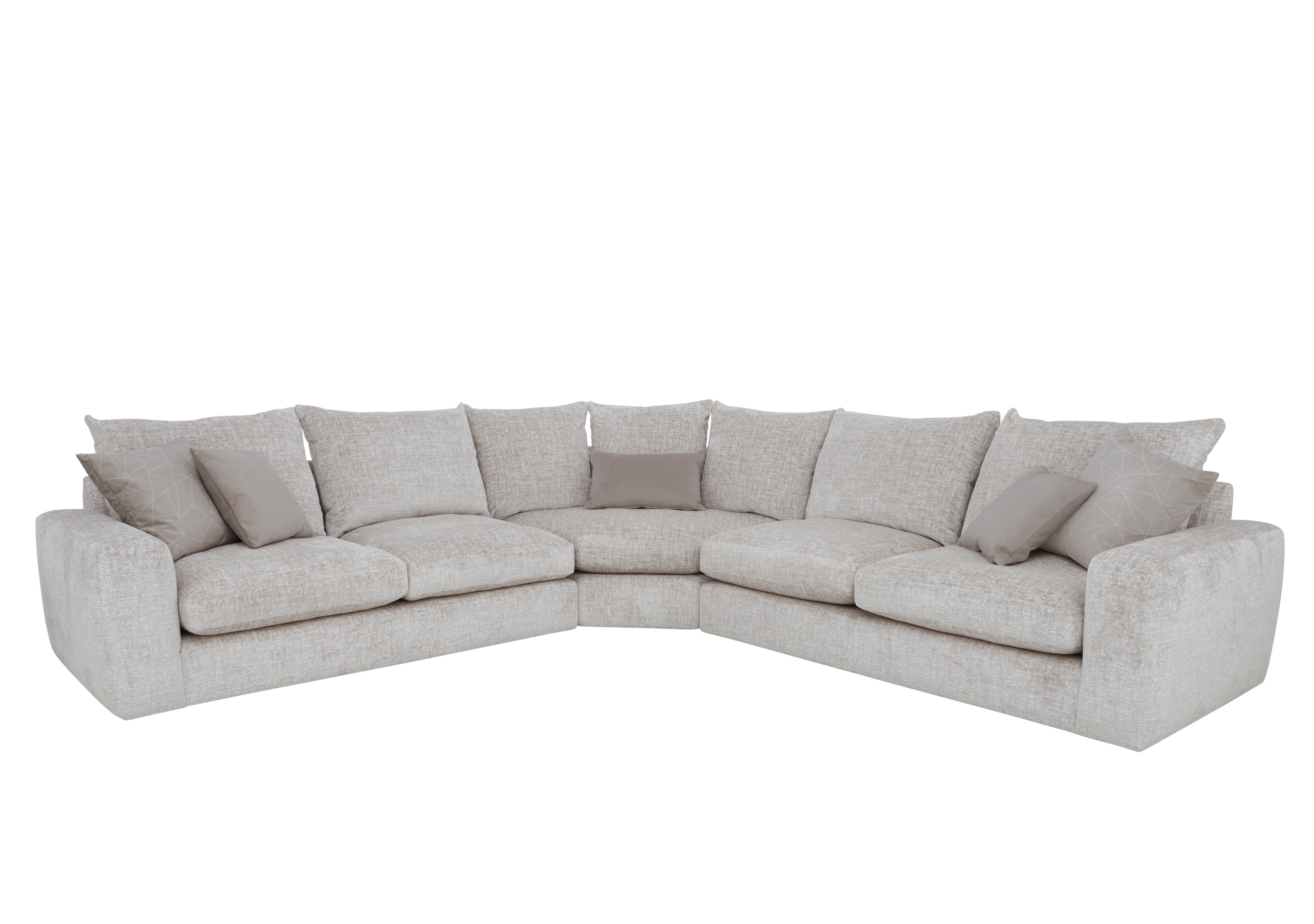 Pandora Large Corner Sofa in Plain Mink on Furniture Village