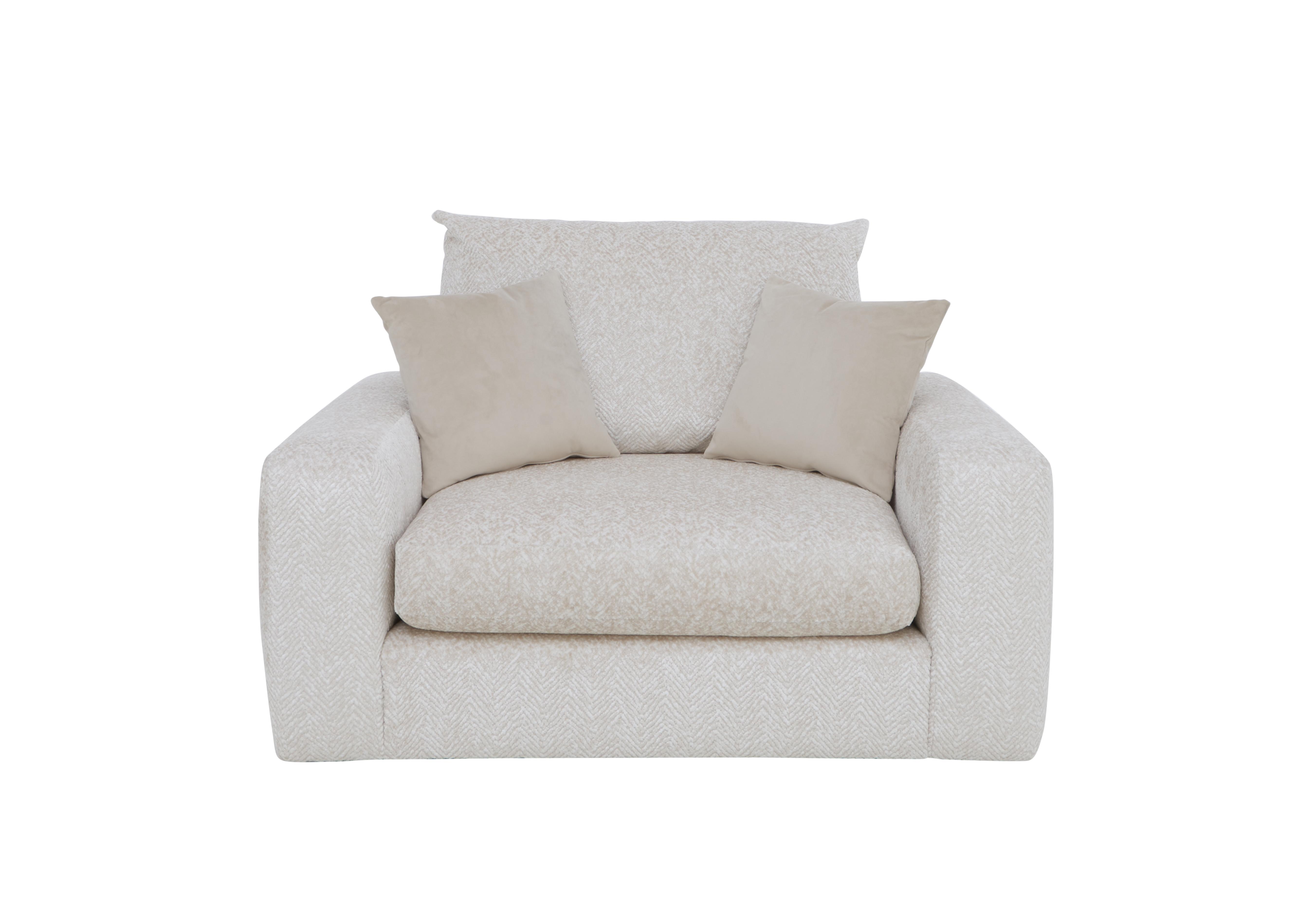Pandora Snuggler in Chevron Ivory on Furniture Village