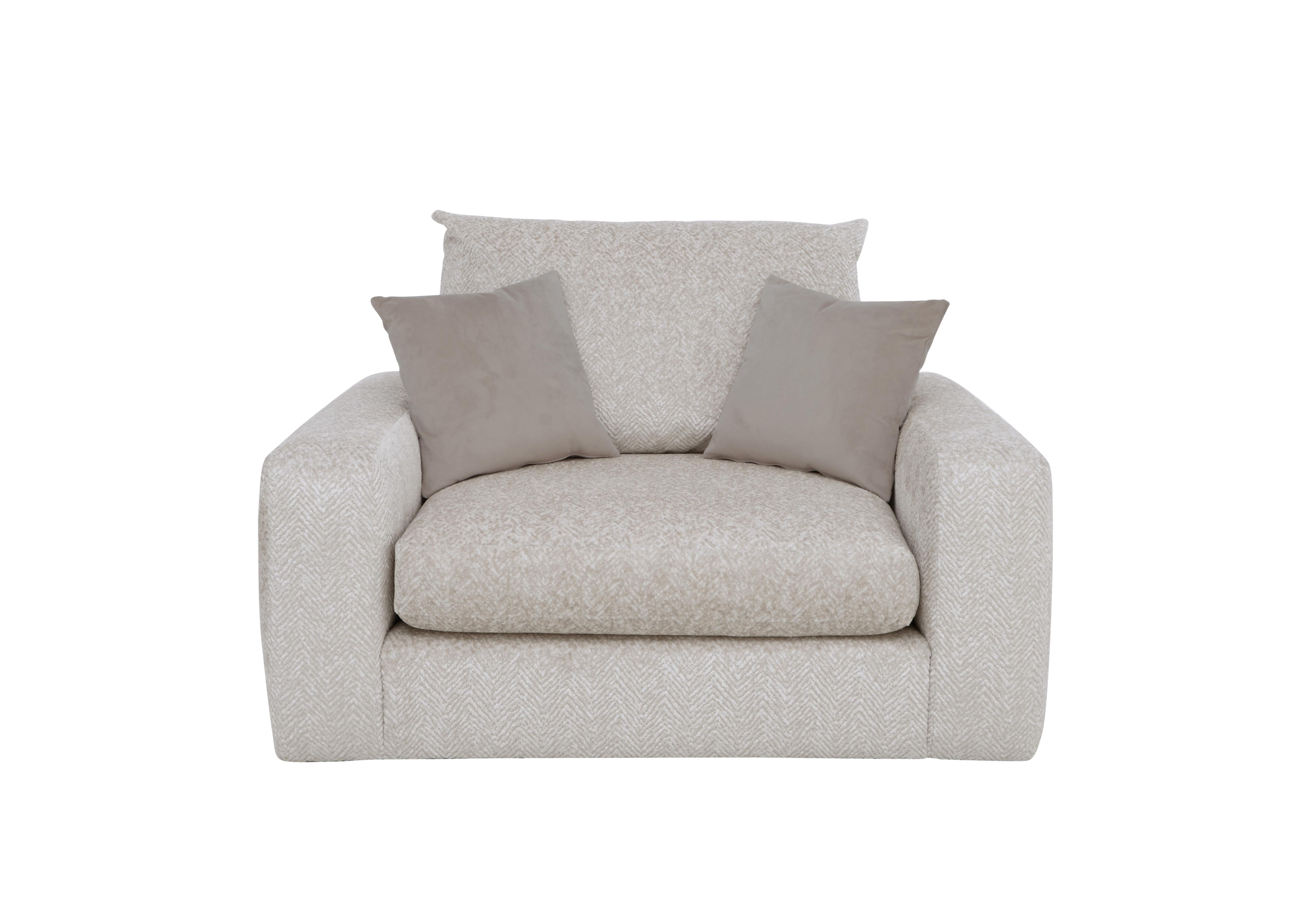 Pandora Snuggler in Chevron Mink on Furniture Village
