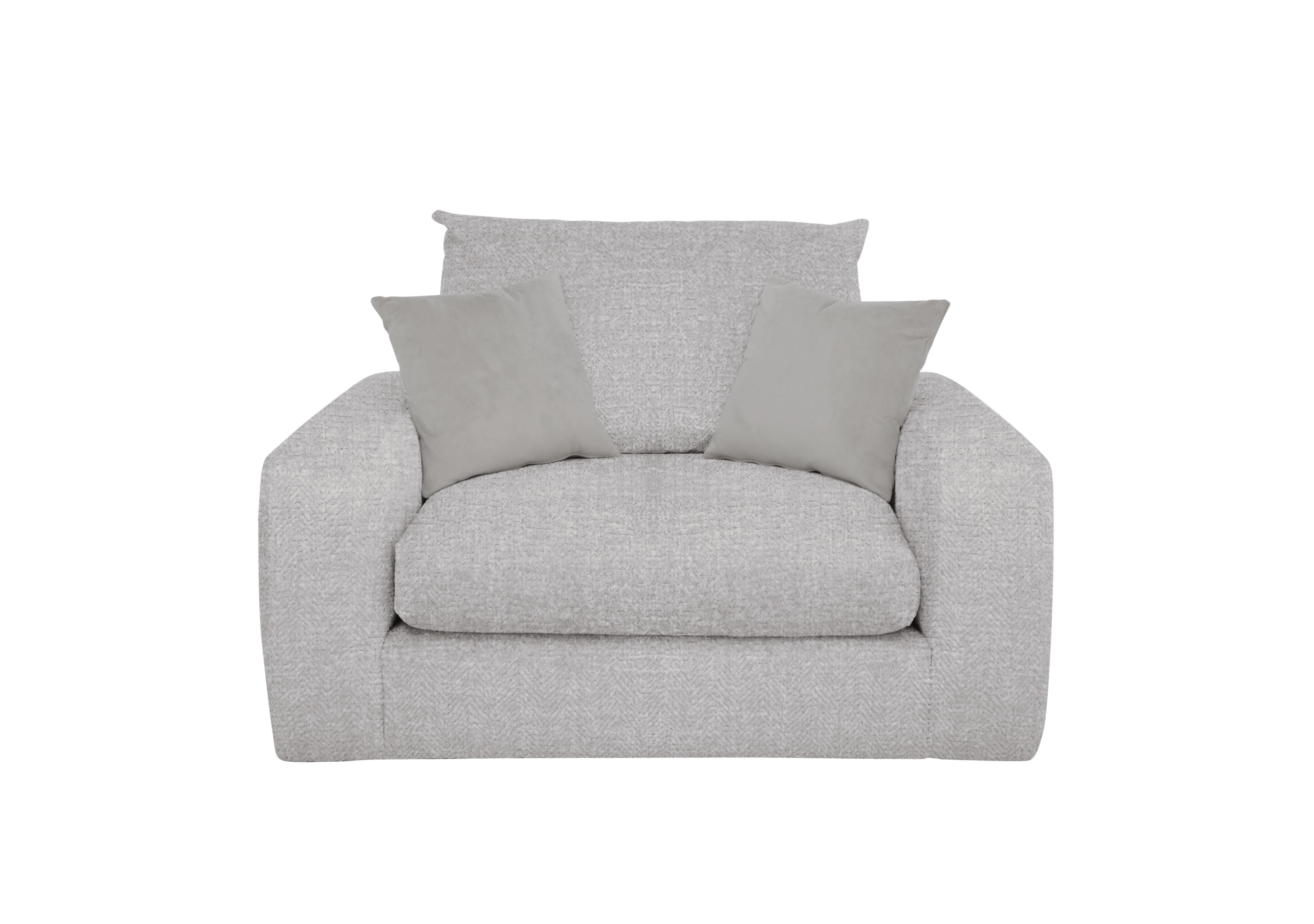 Pandora Snuggler in Plain Silver on Furniture Village