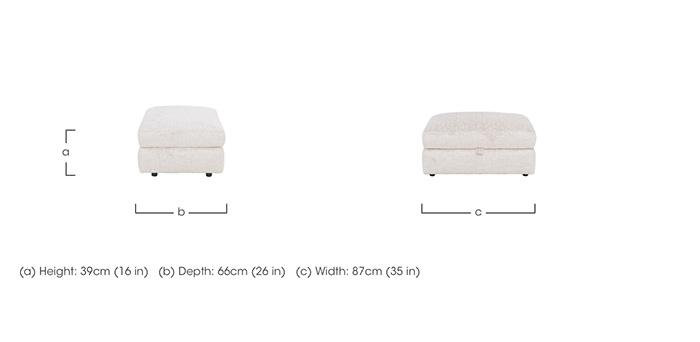 Pandora Large Storage Footstool in  on Furniture Village